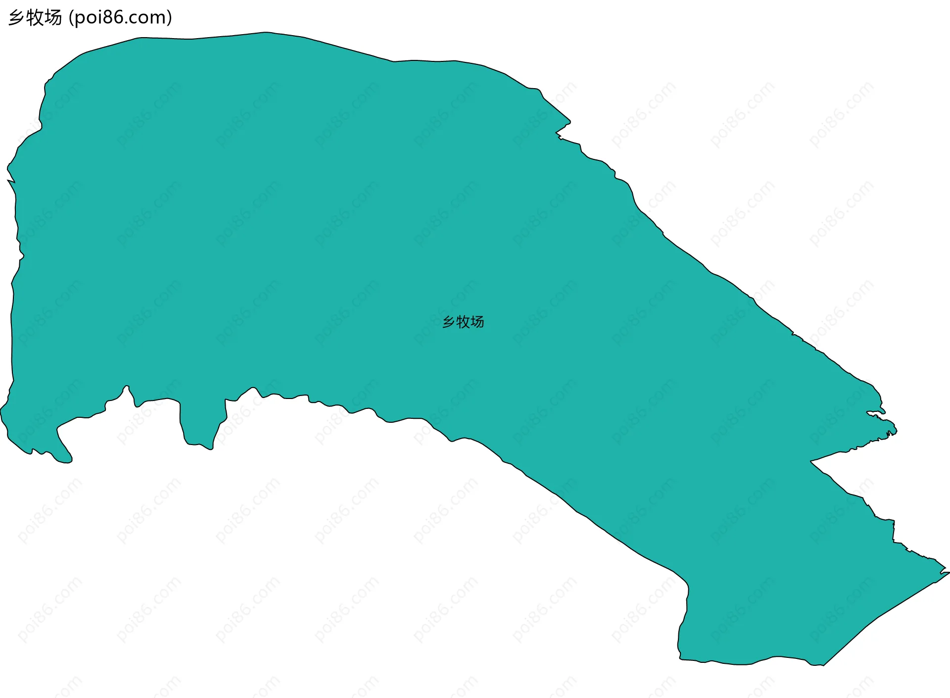 乡牧场边界地图