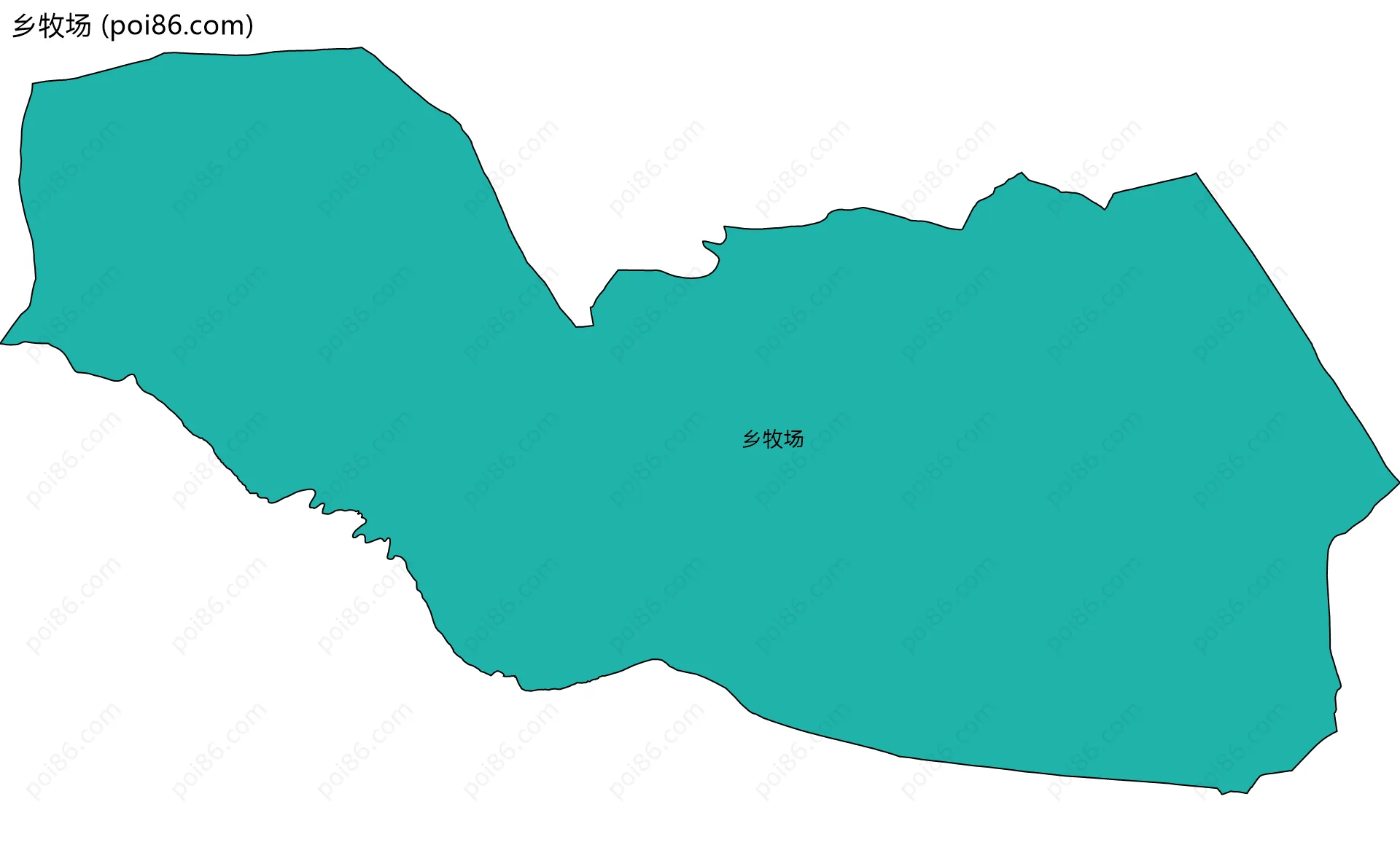 乡牧场边界地图