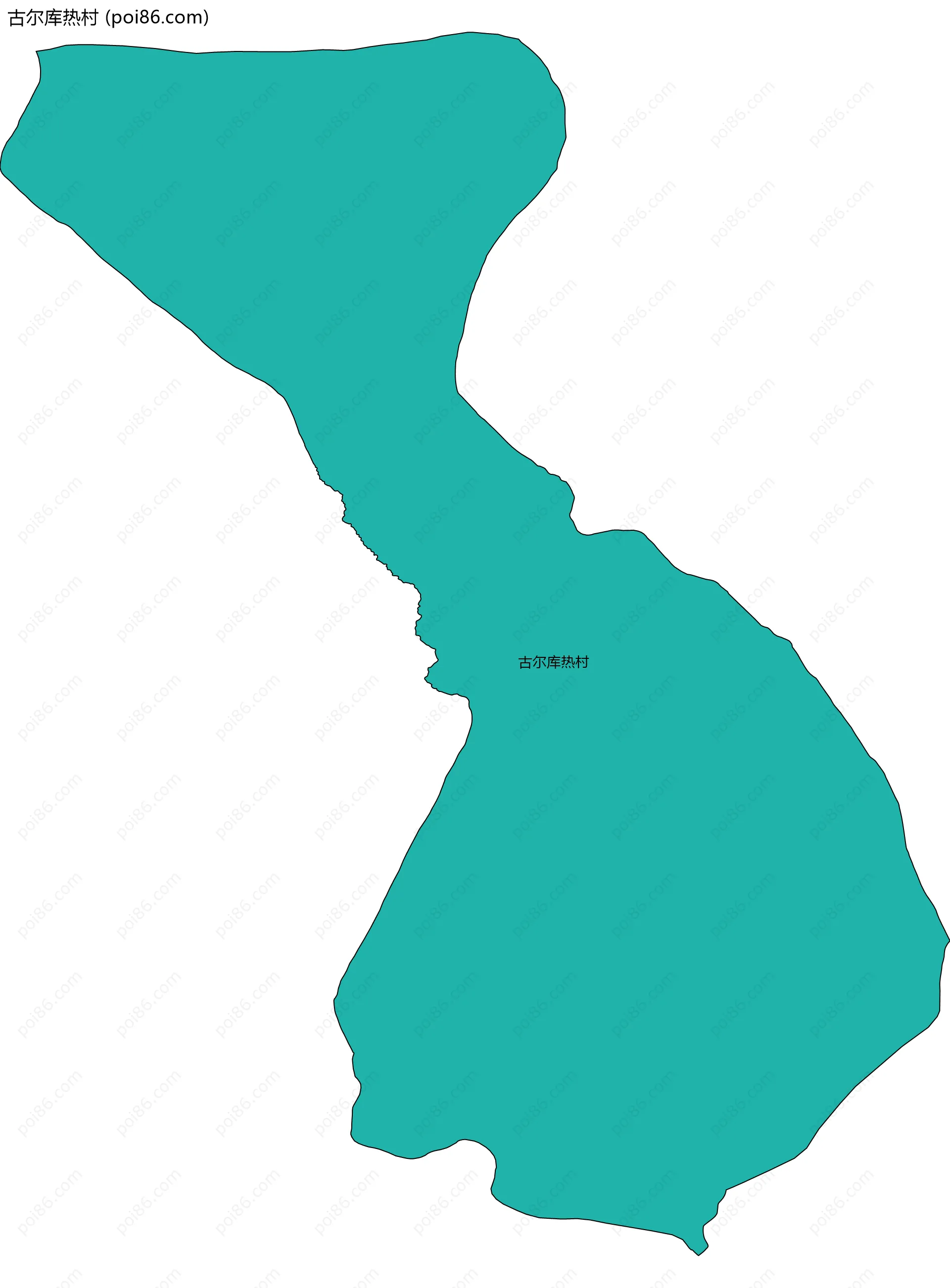 古尔库热村边界地图