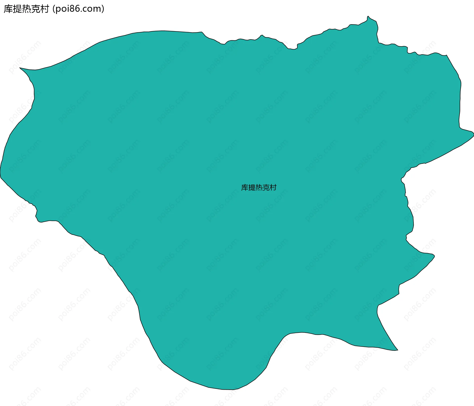 库提热克村边界地图