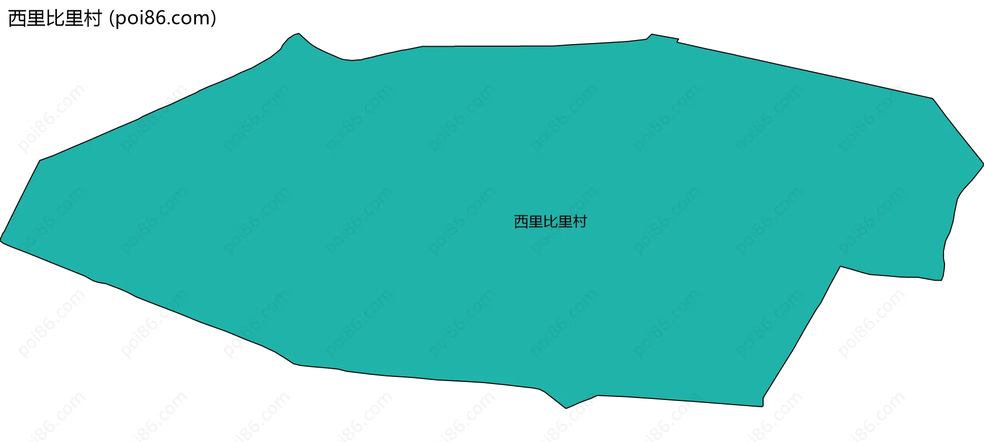 西里比里村边界地图