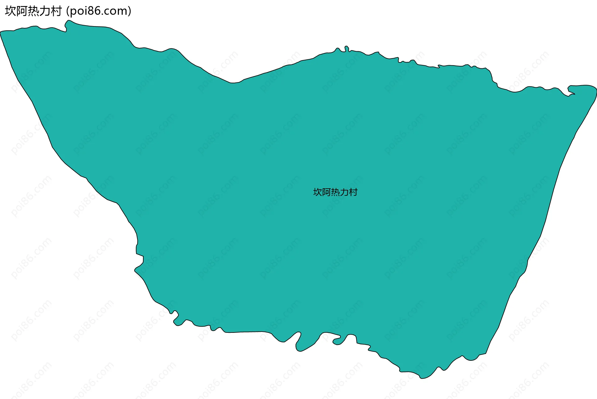 坎阿热力村边界地图
