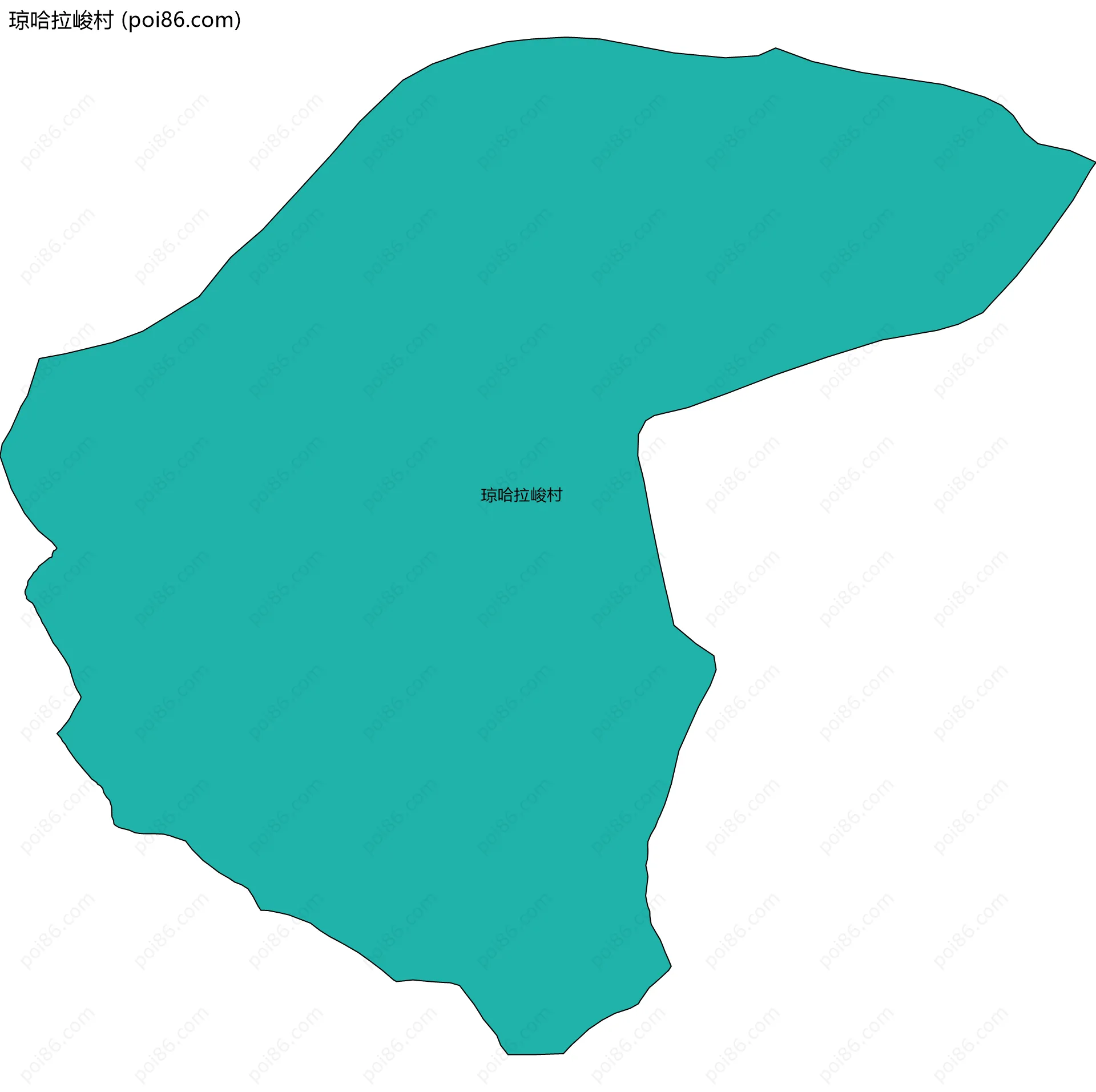 琼哈拉峻村边界地图