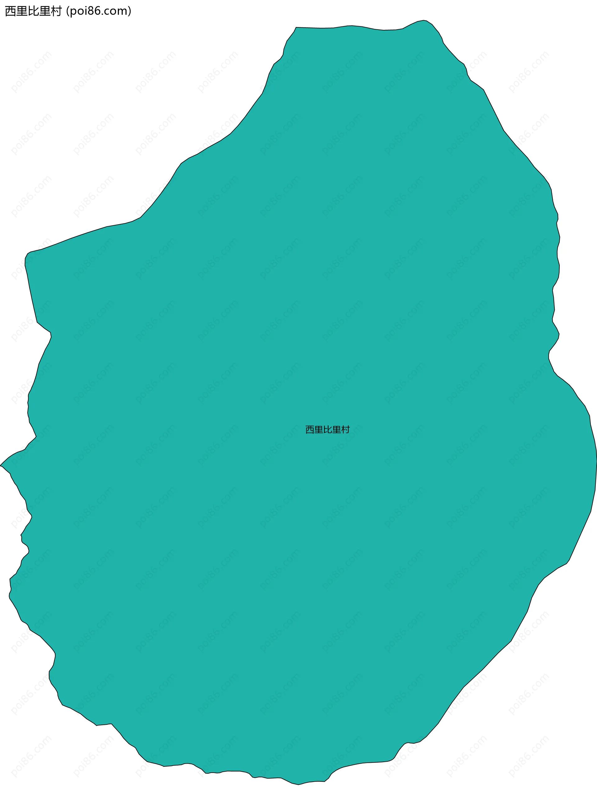 西里比里村边界地图
