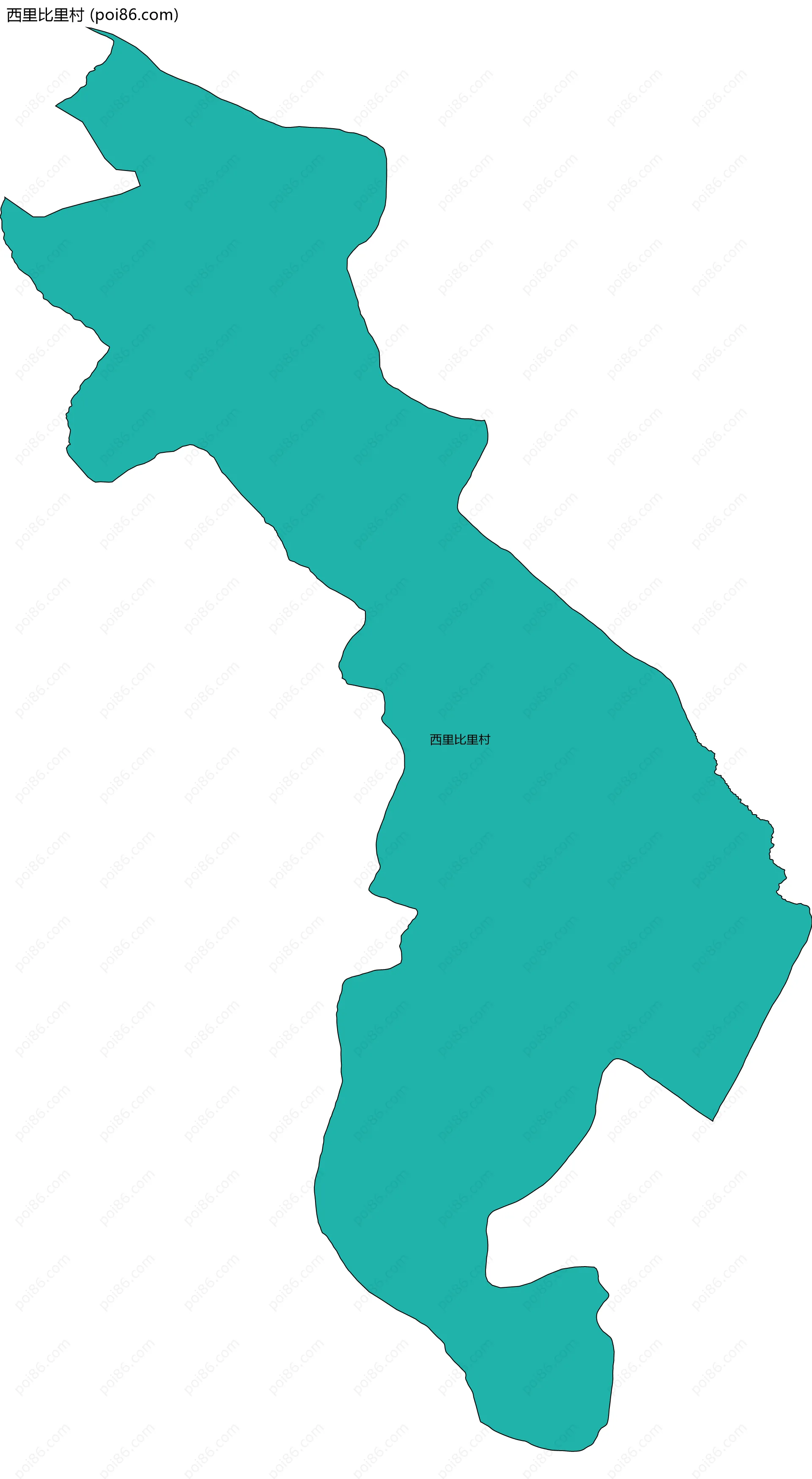 西里比里村边界地图