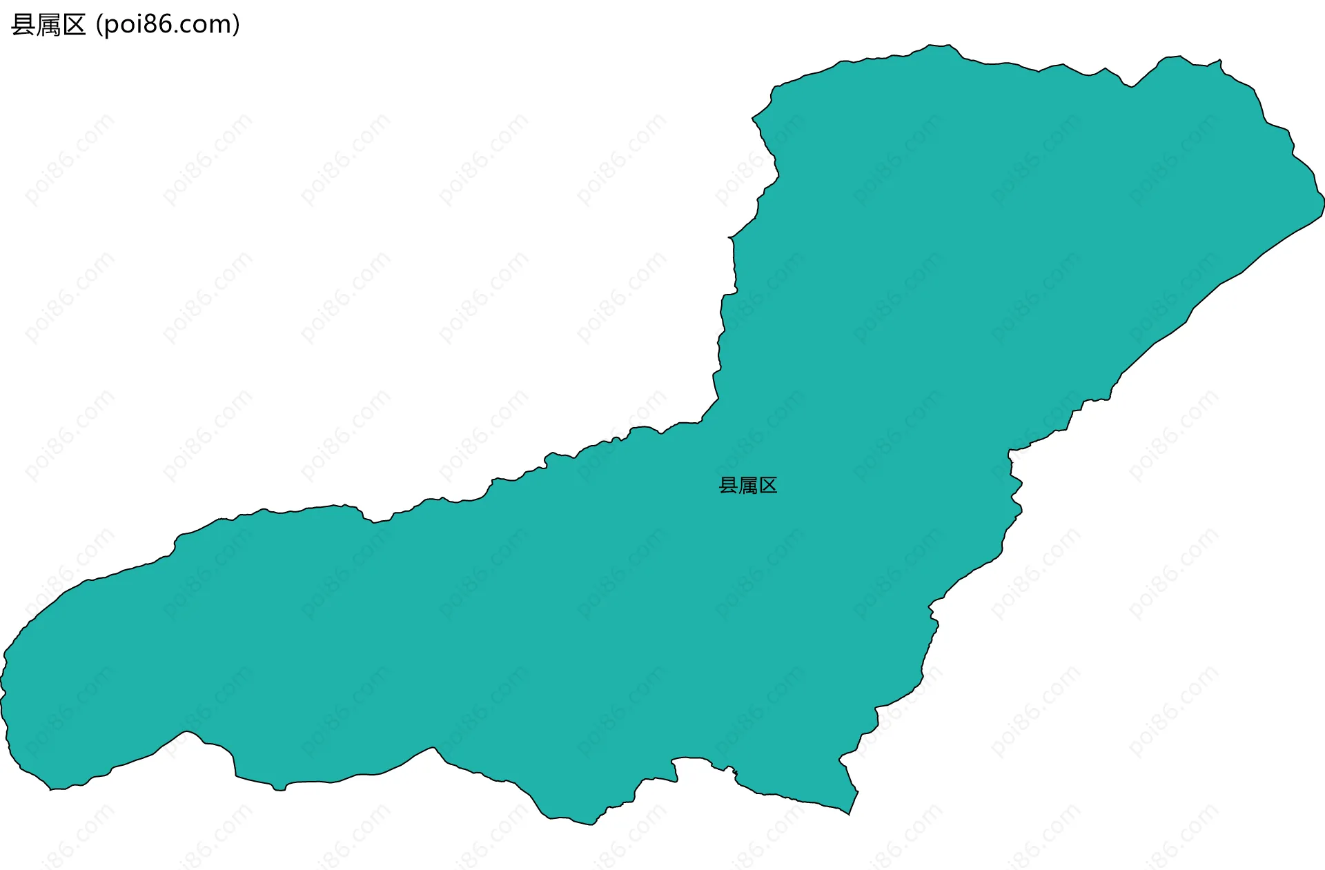县属区边界地图