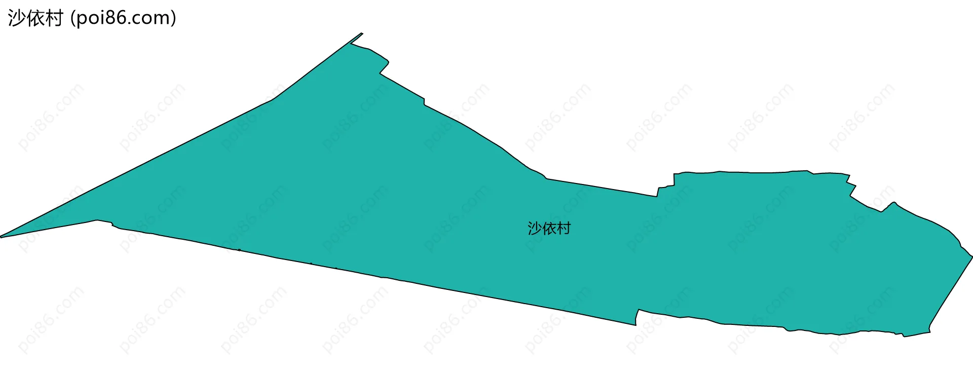 沙依村边界地图