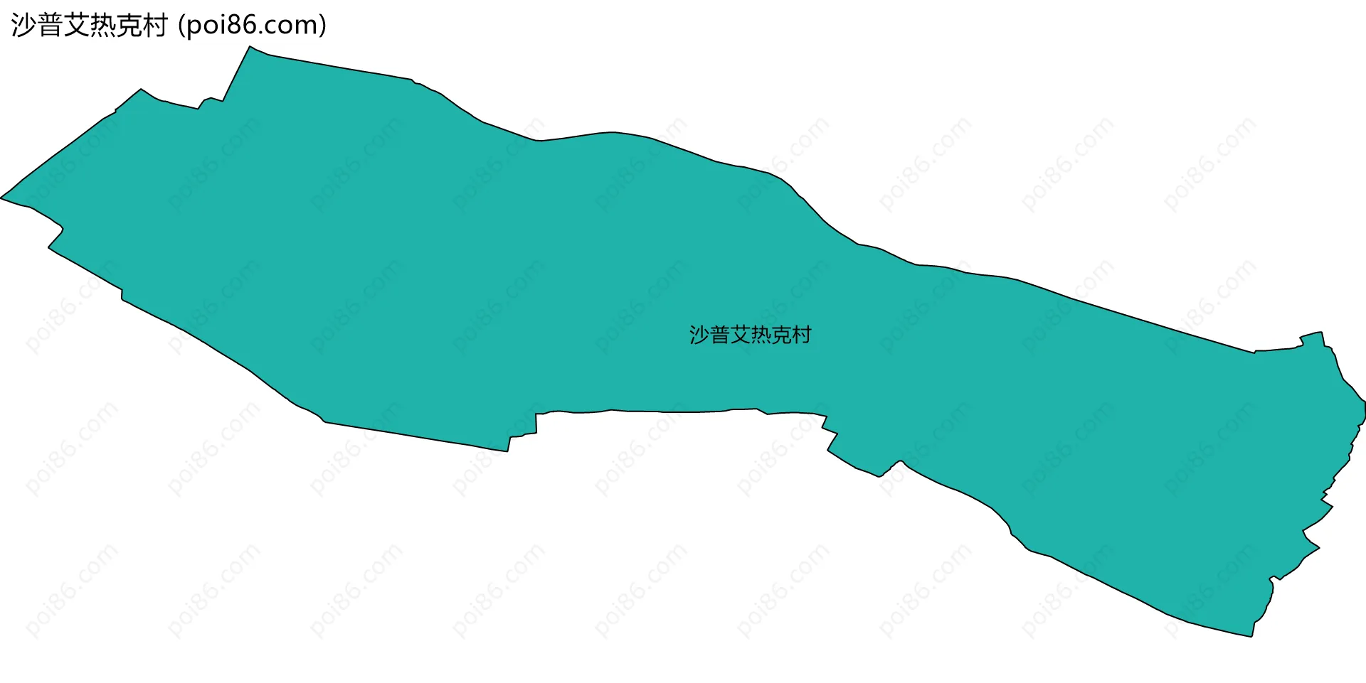 沙普艾热克村边界地图