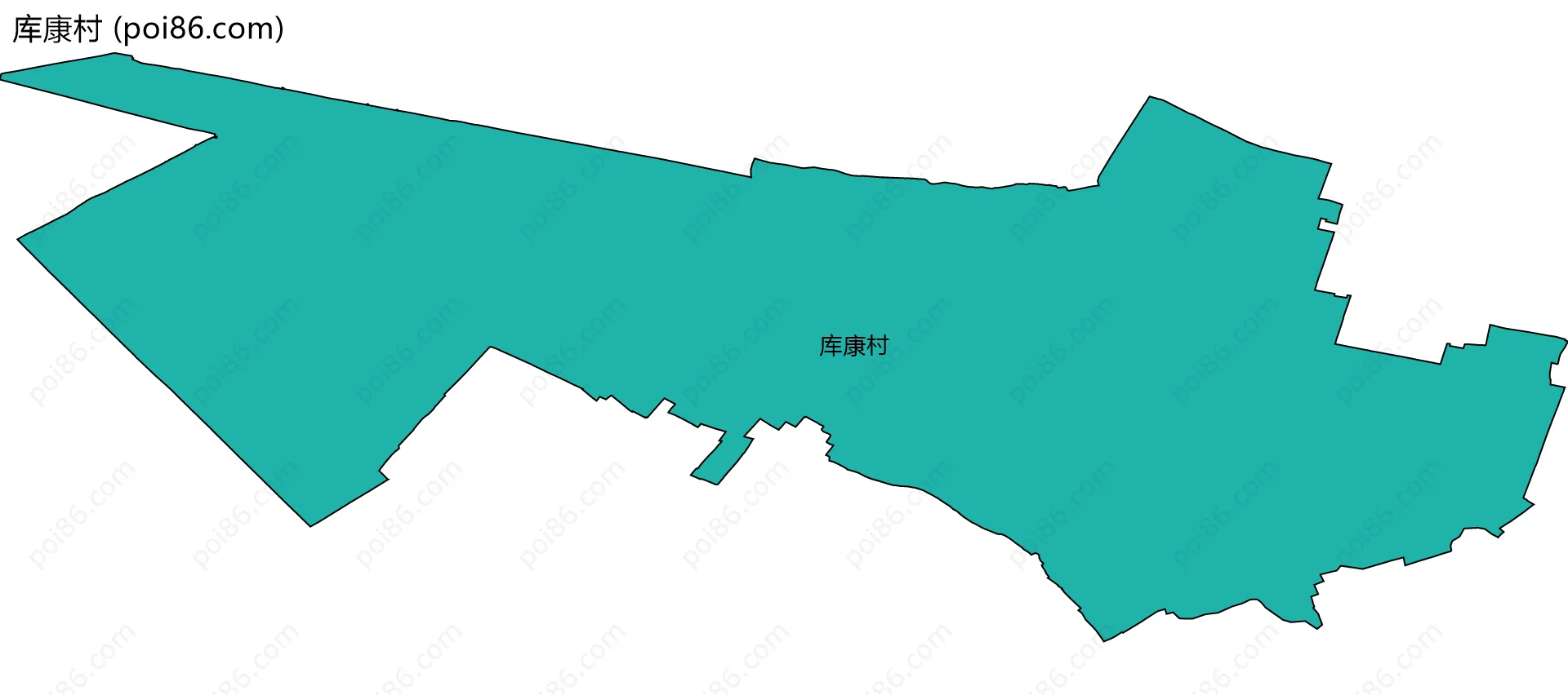 库康村边界地图