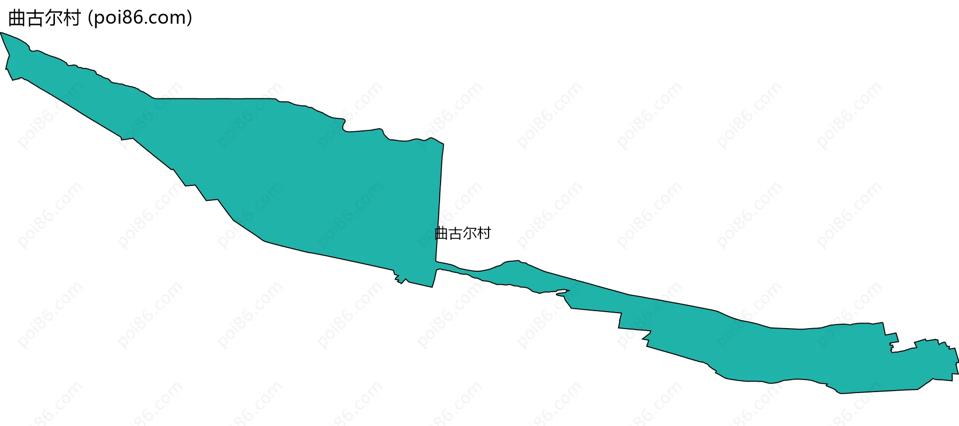 曲古尔村边界地图