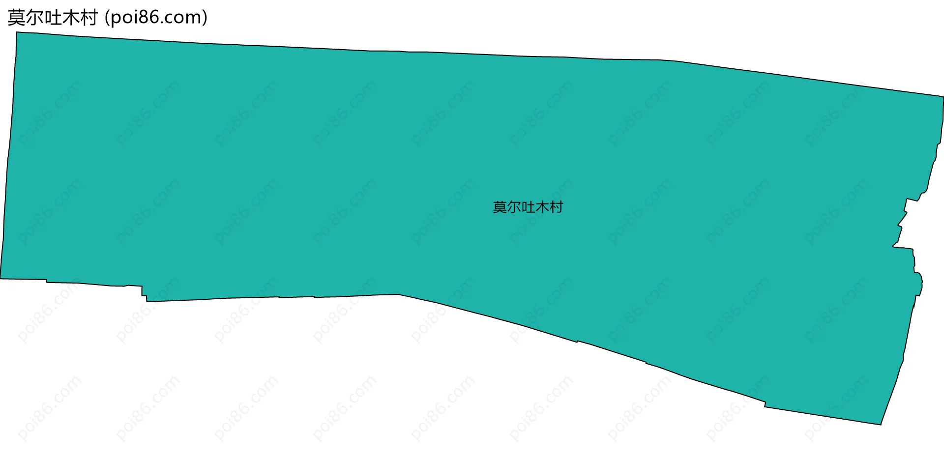 莫尔吐木村边界地图