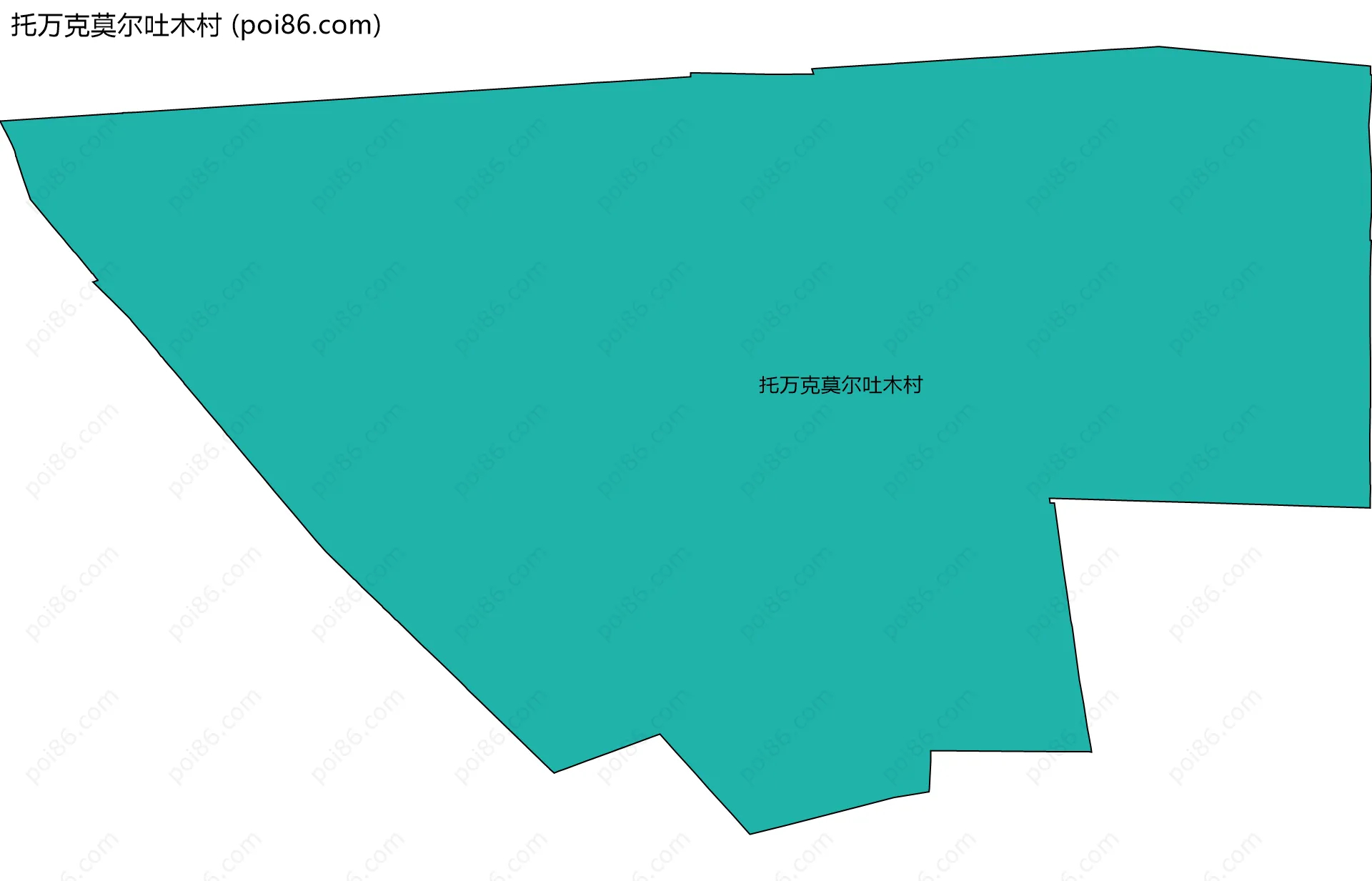 托万克莫尔吐木村边界地图