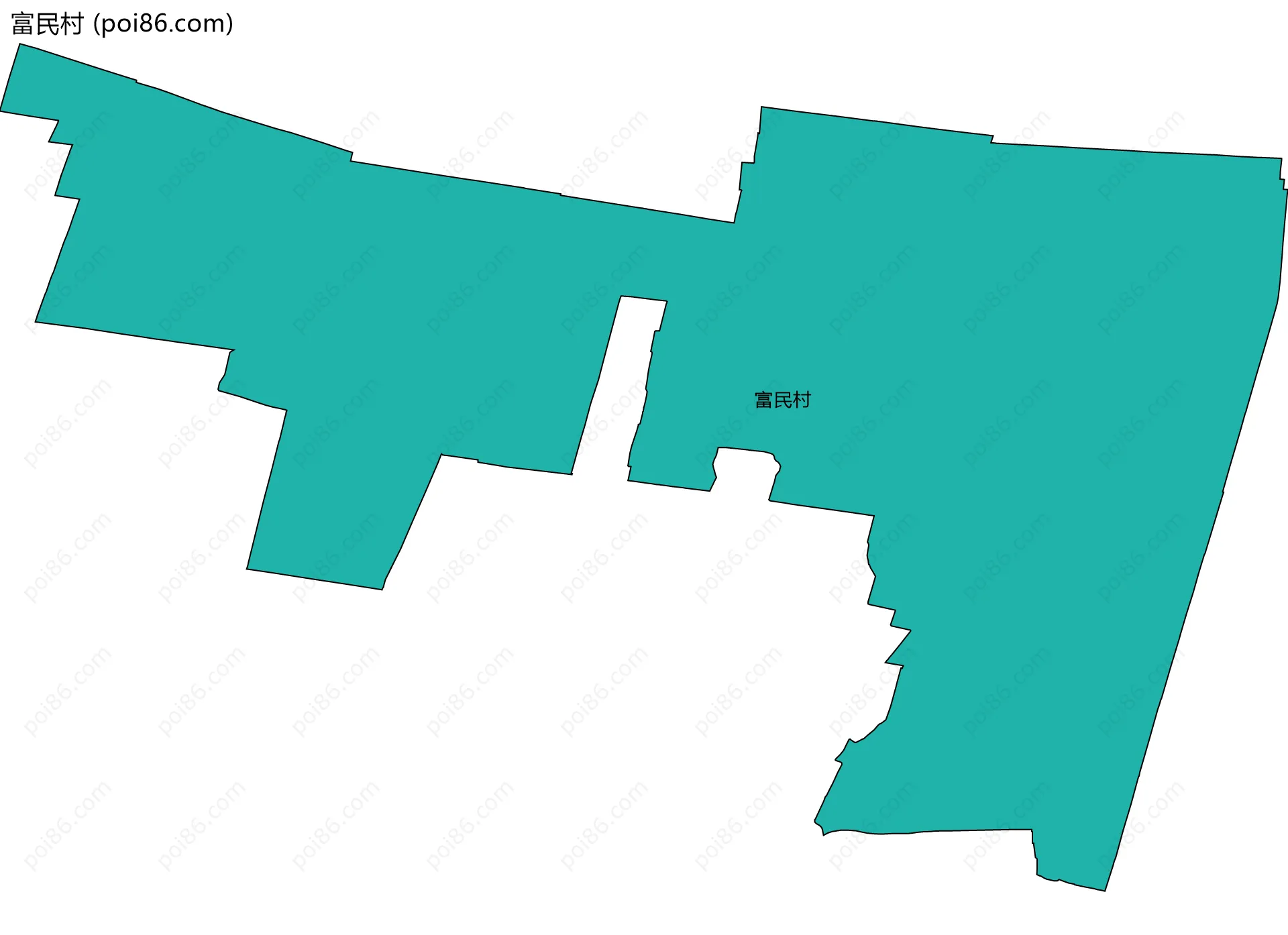 富民村边界地图