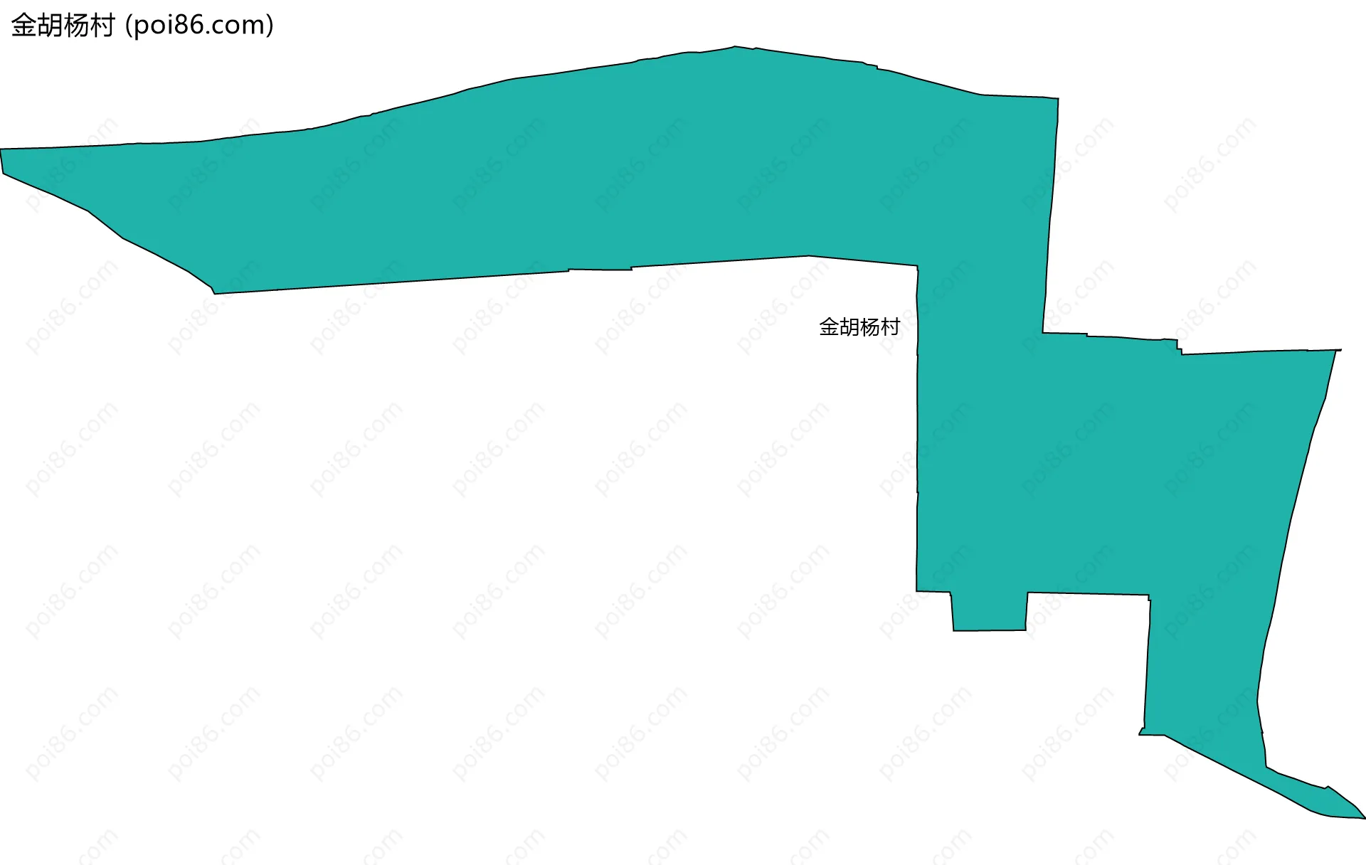 金胡杨村边界地图