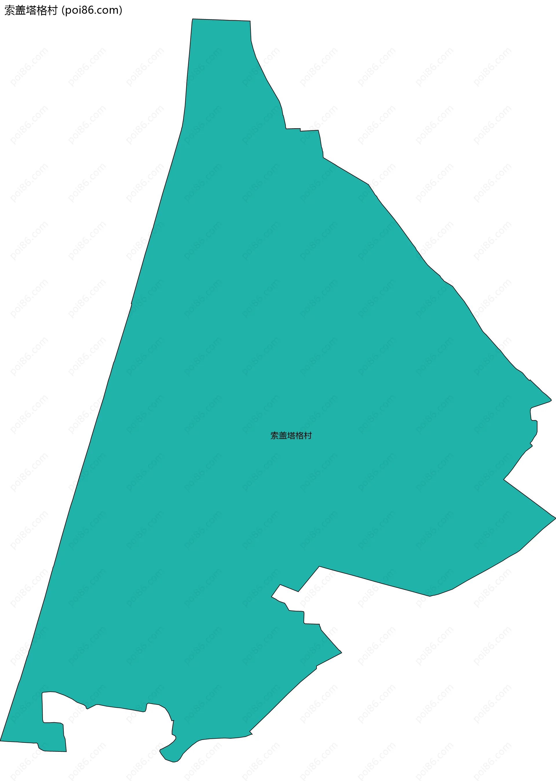 索盖塔格村边界地图