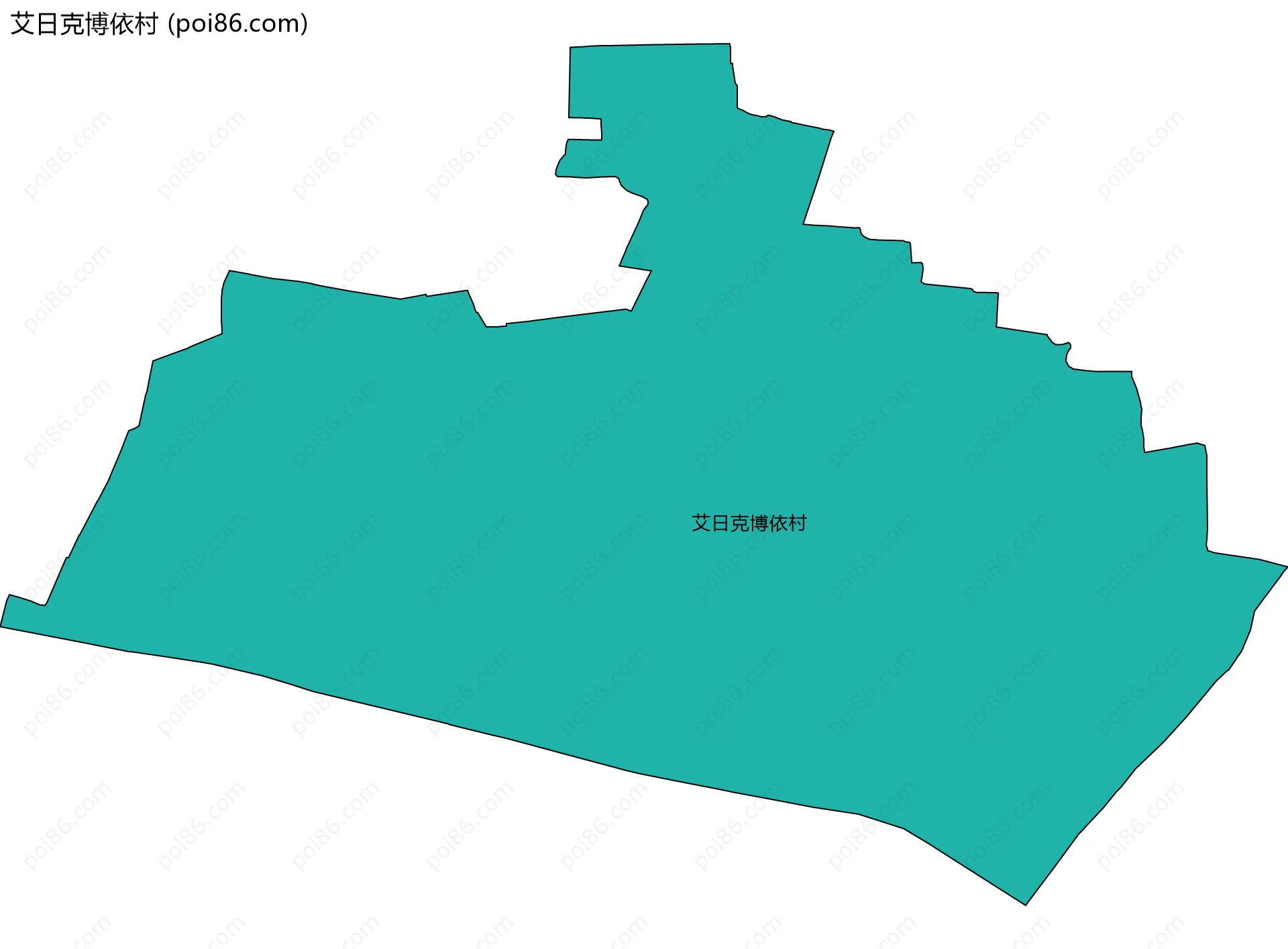 艾日克博依村边界地图