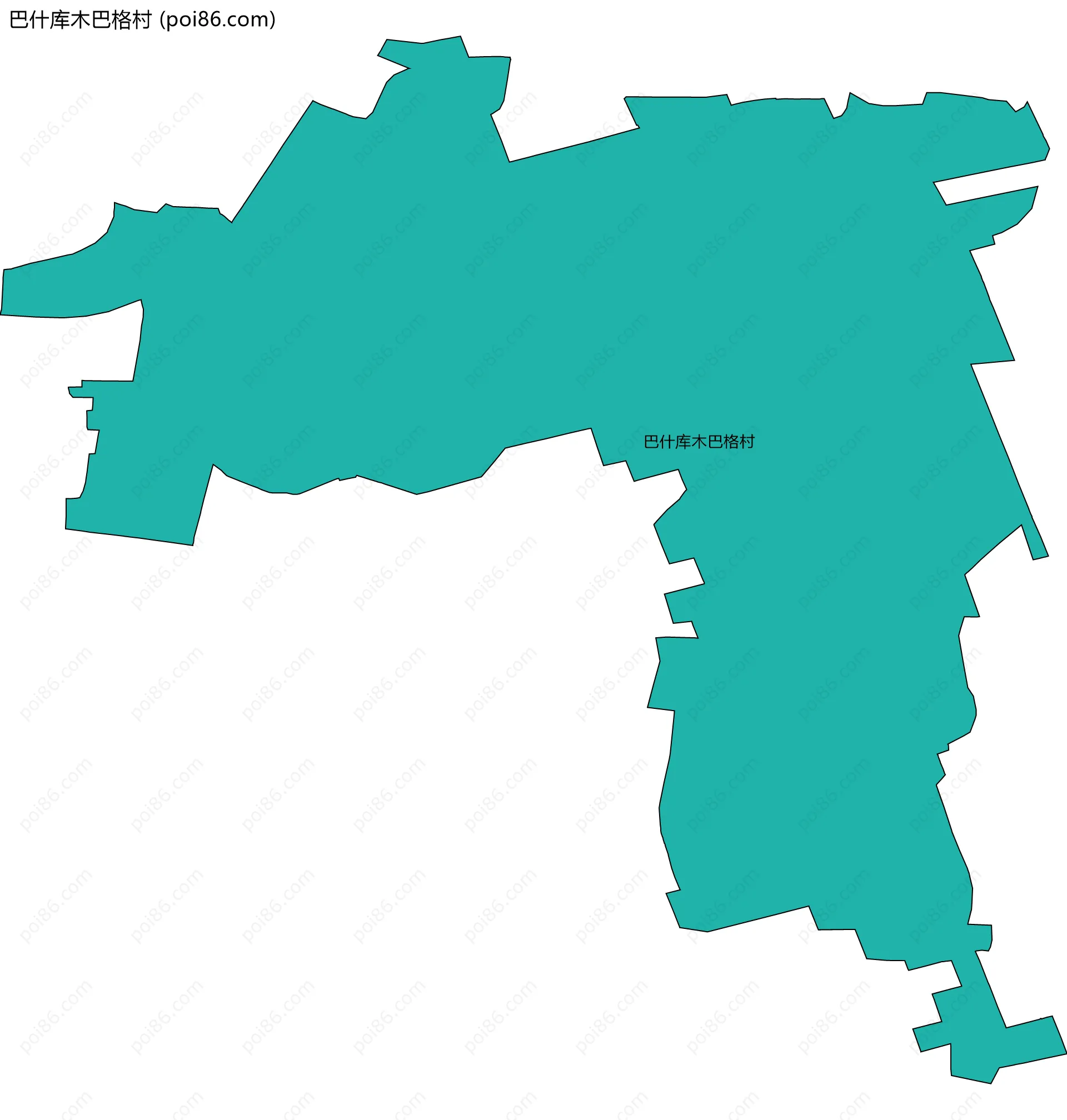 巴什库木巴格村边界地图