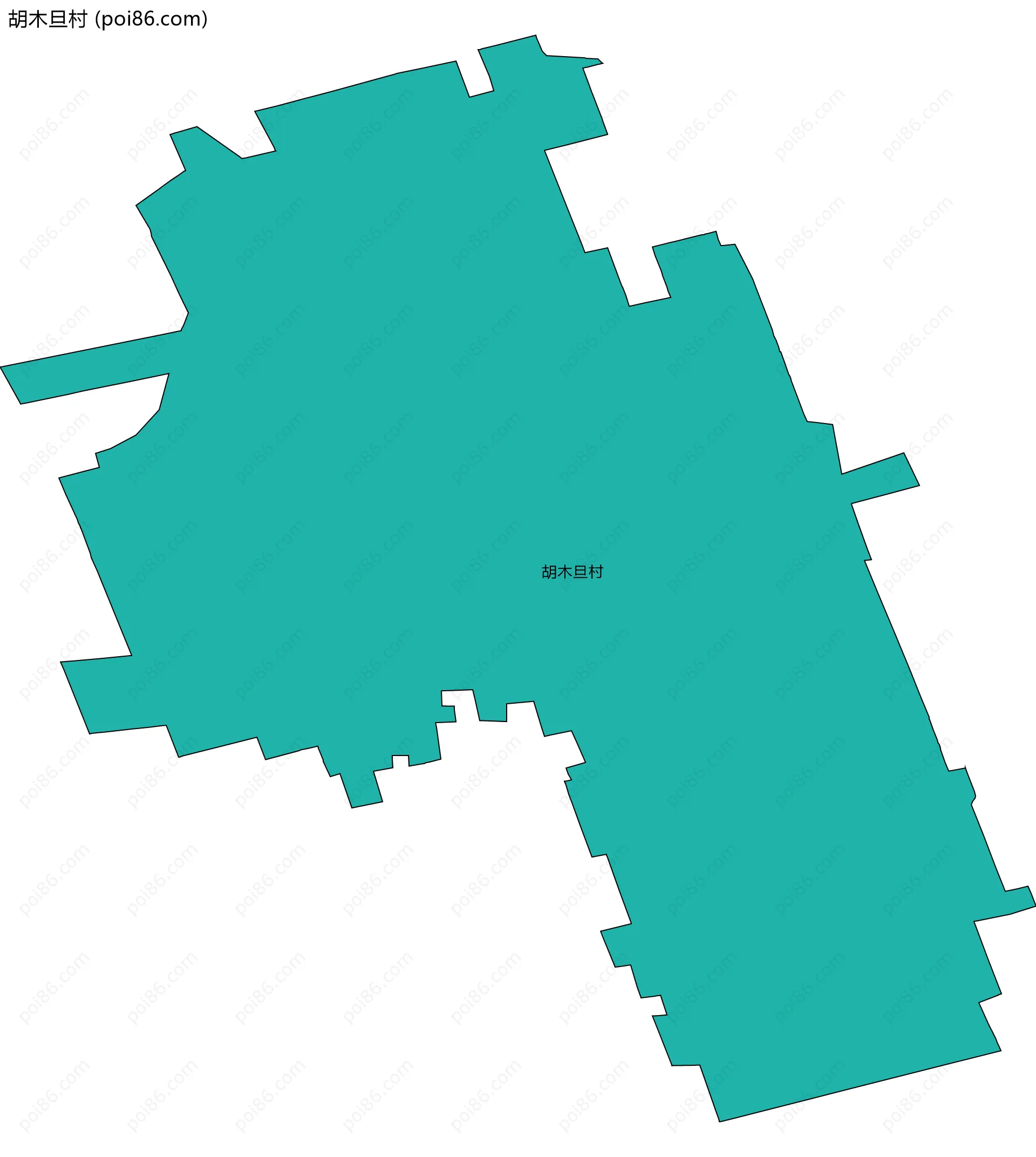 胡木旦村边界地图