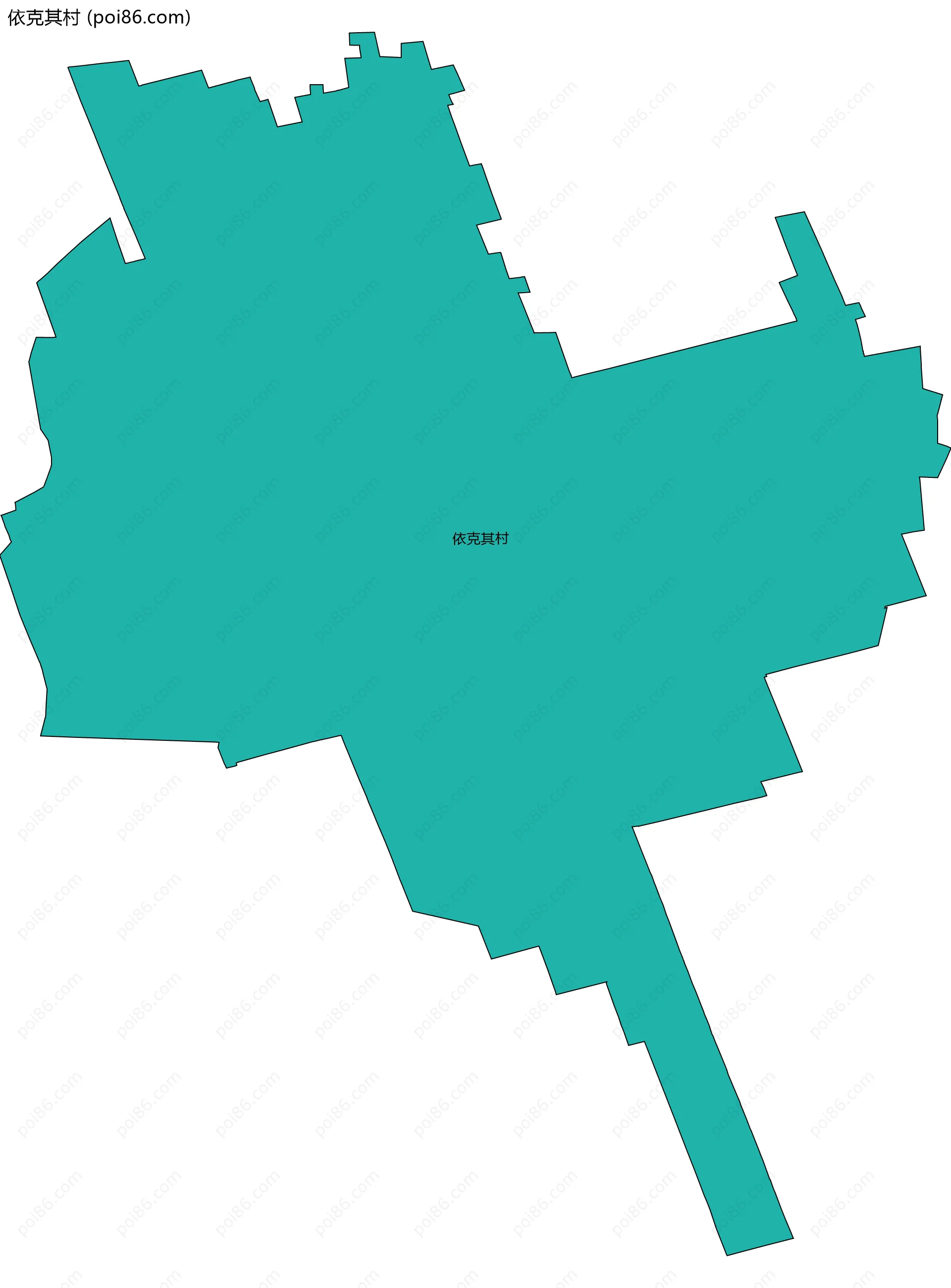 依克其村边界地图