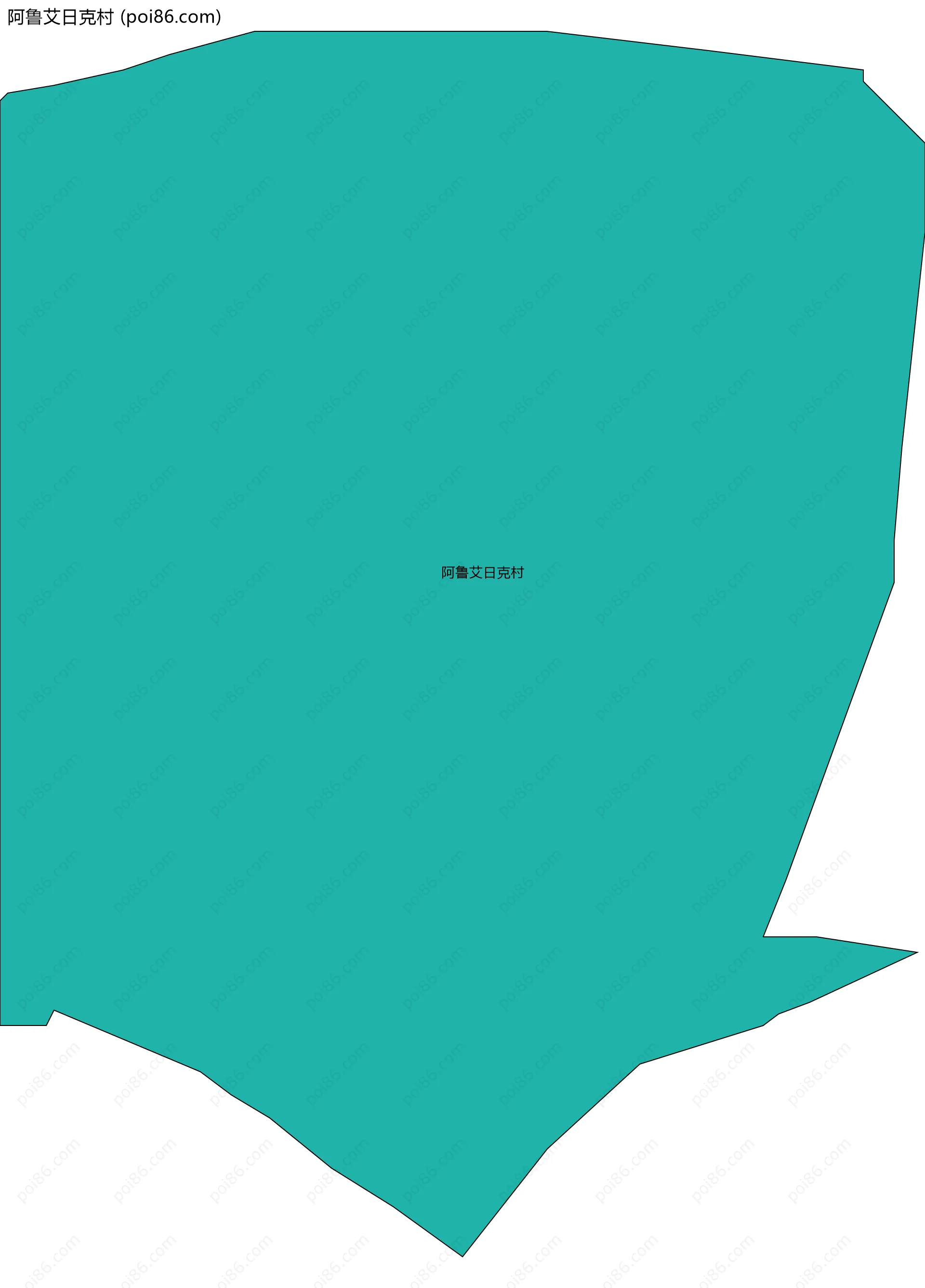 阿鲁艾日克村边界地图