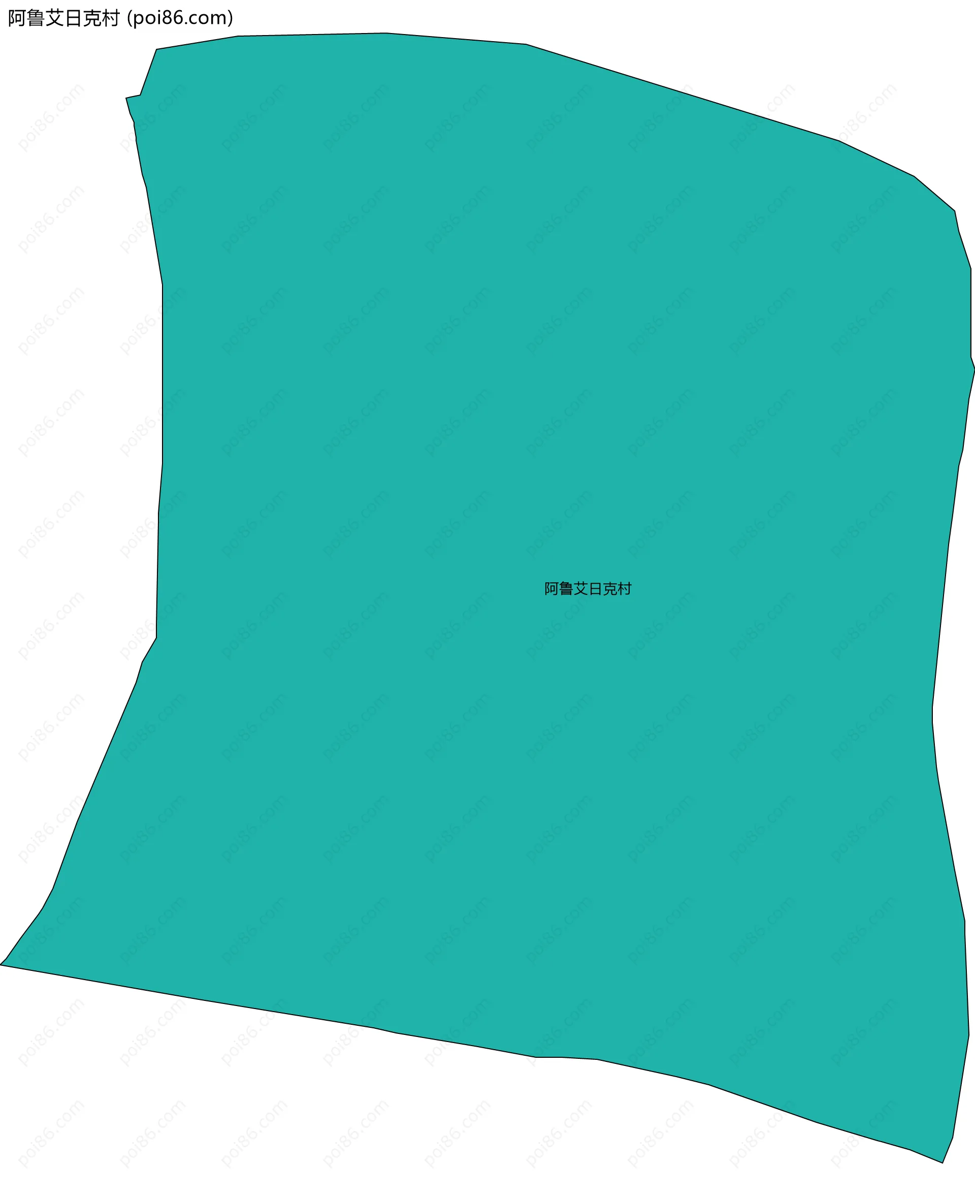 阿鲁艾日克村边界地图