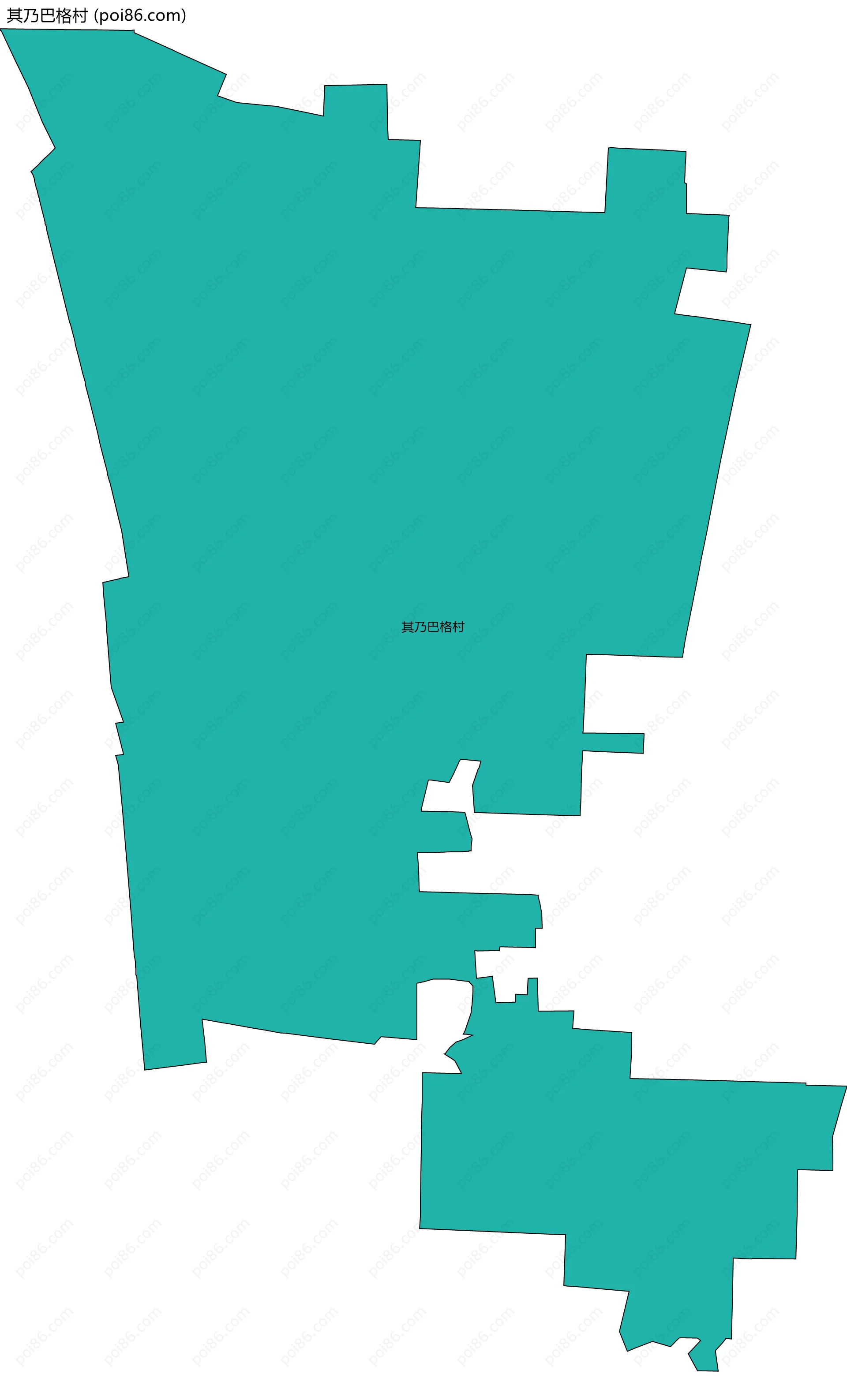 其乃巴格村边界地图