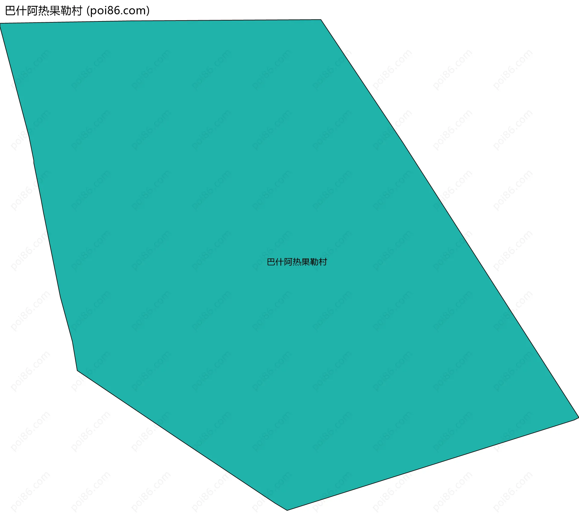 巴什阿热果勒村边界地图