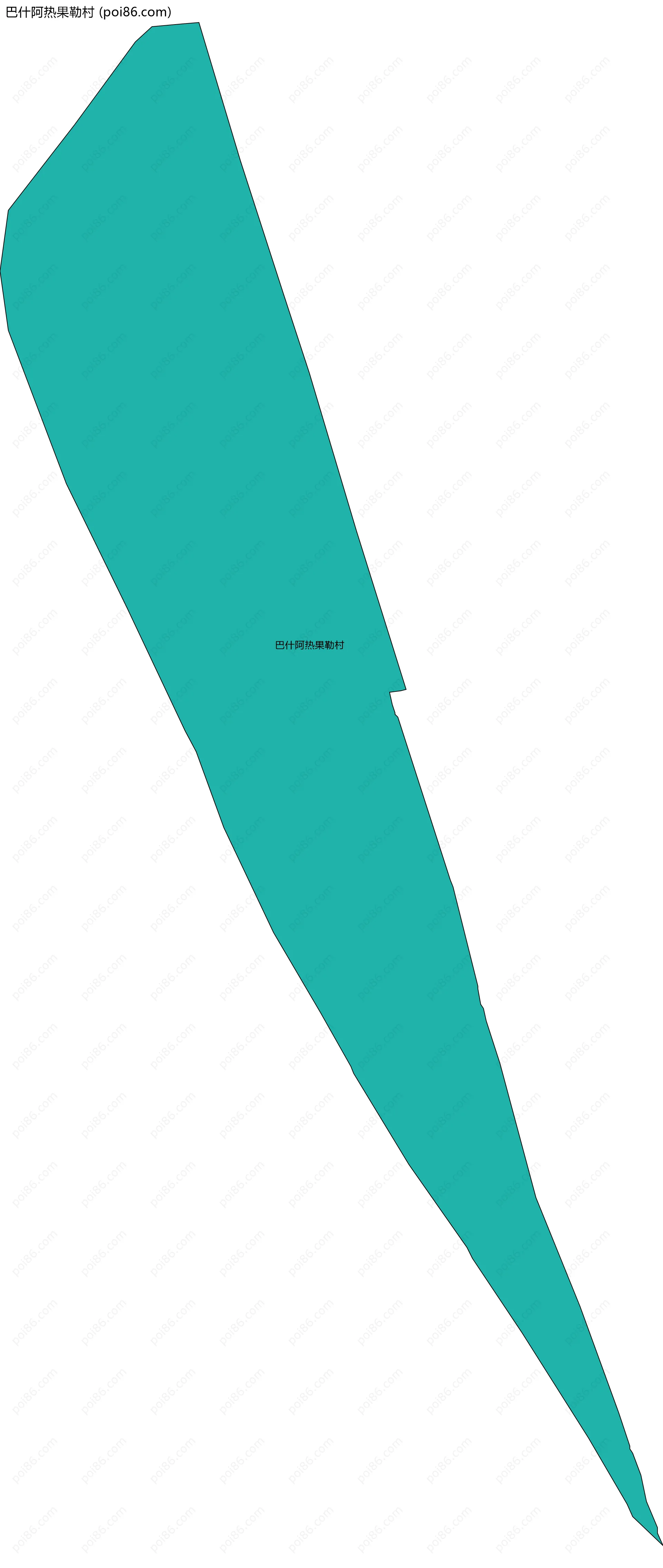 巴什阿热果勒村边界地图