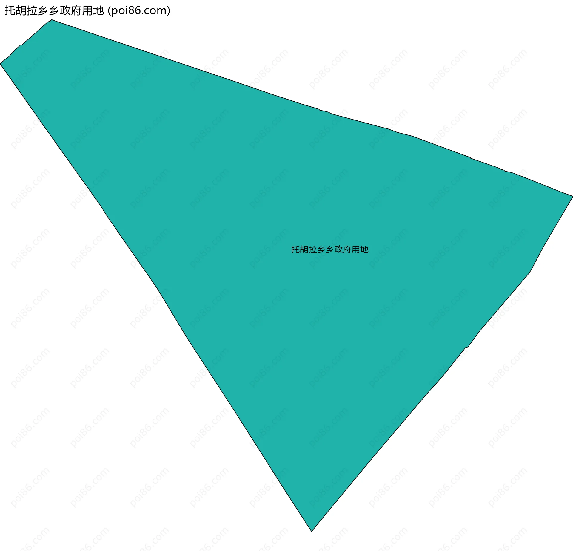 托胡拉乡乡政府用地边界地图