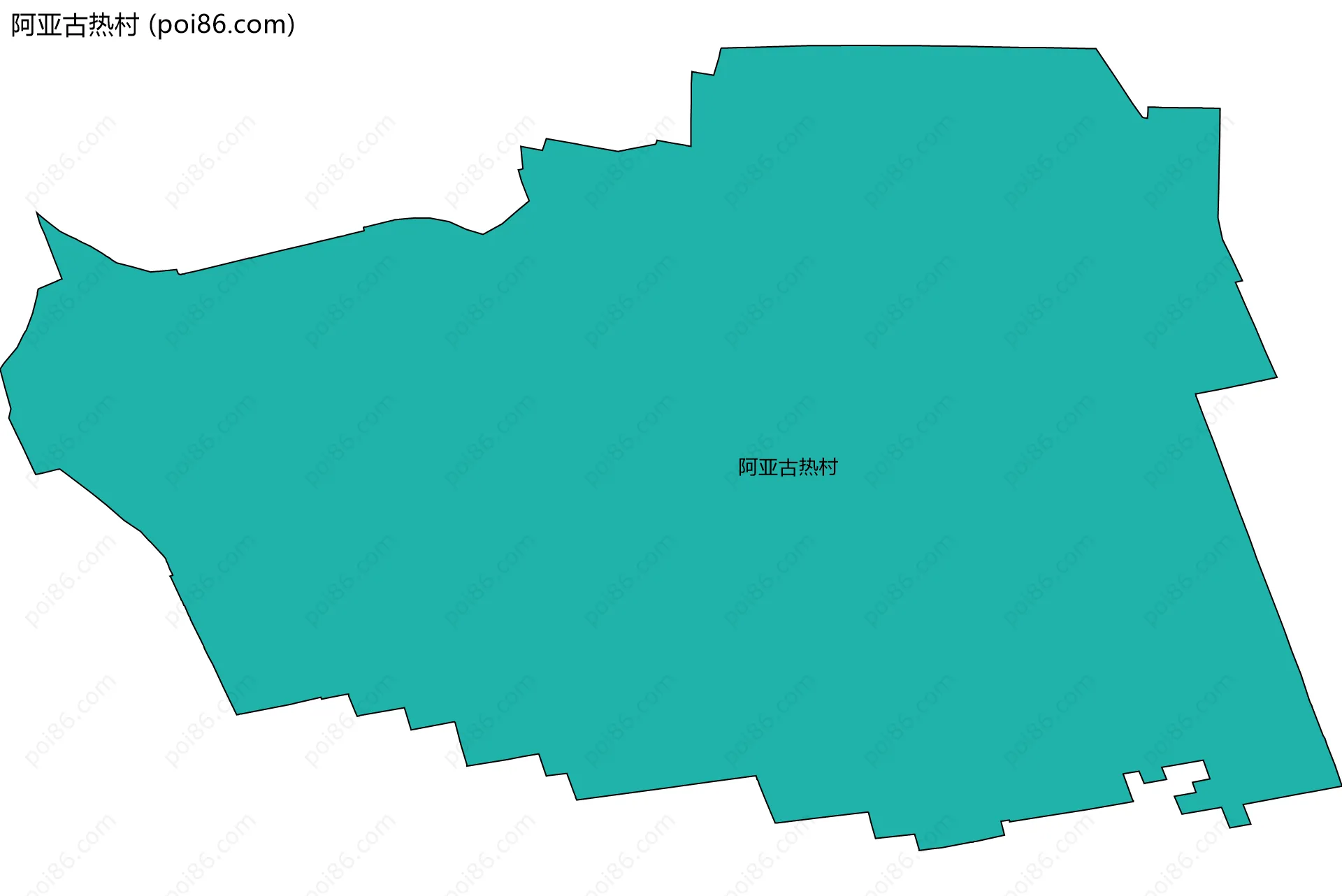 阿亚古热村边界地图