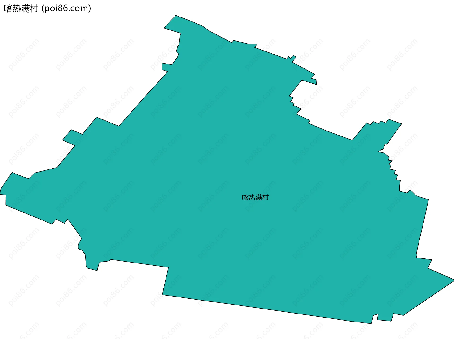 喀热满村边界地图