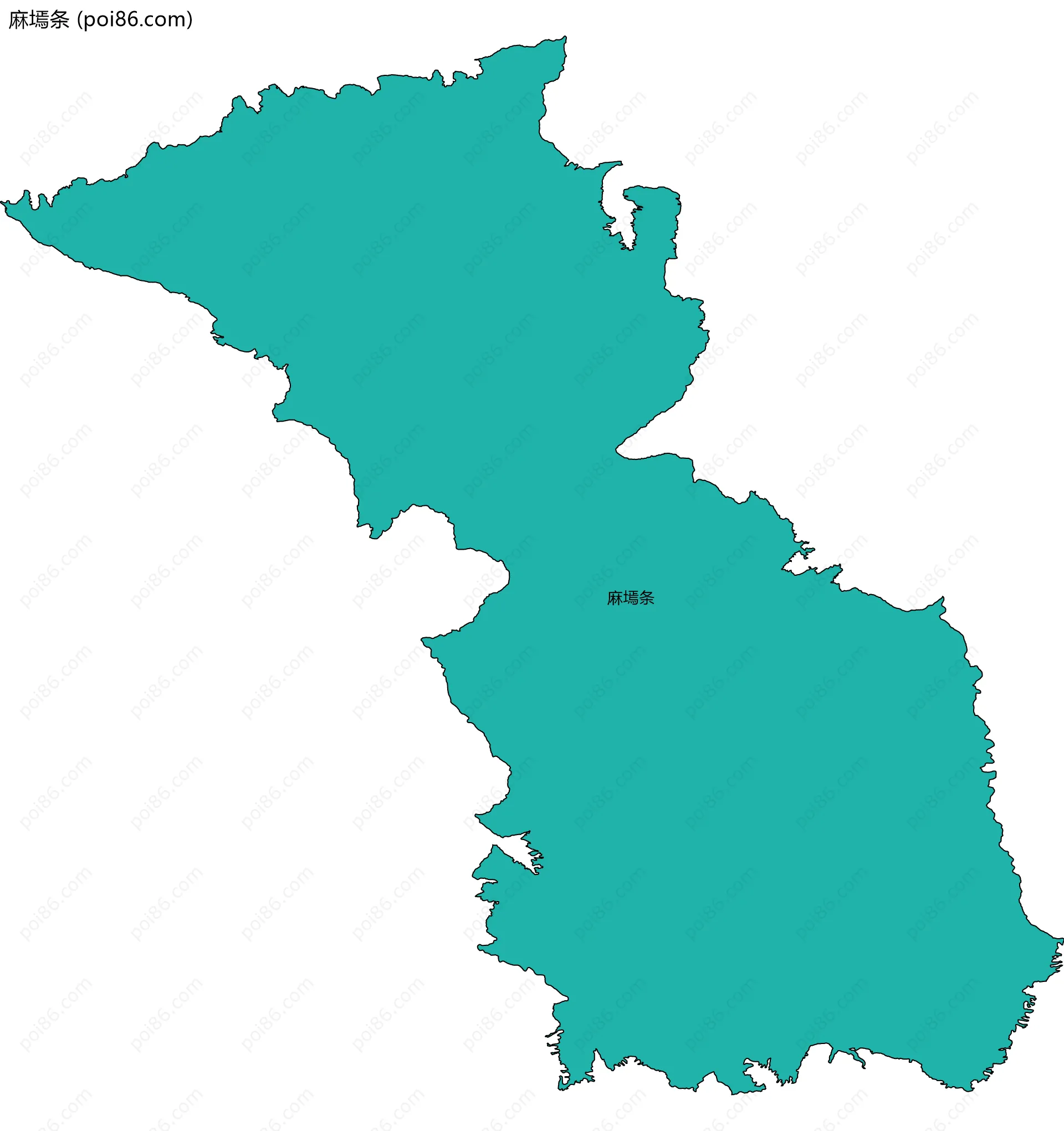 麻墕条边界地图