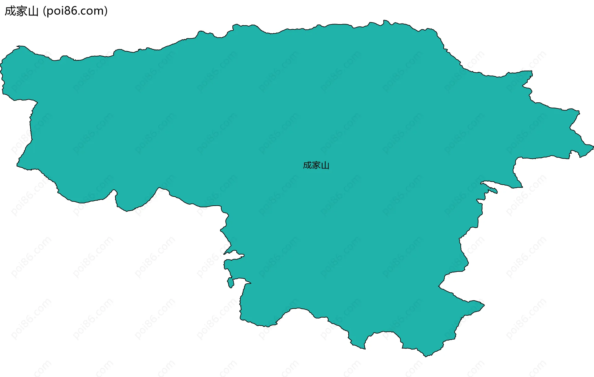 成家山边界地图