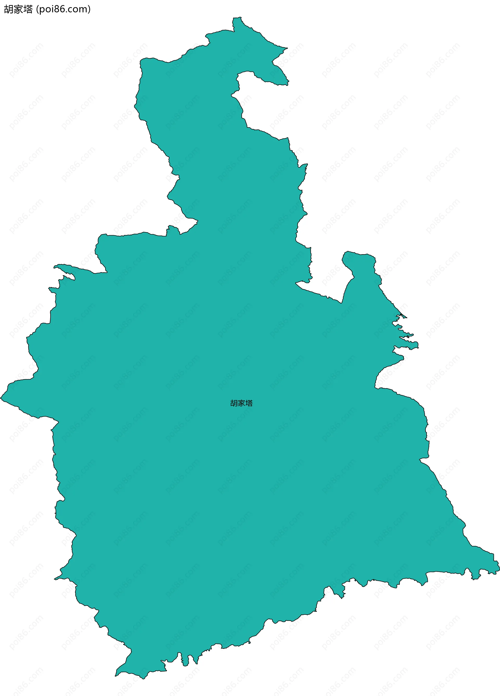 胡家塔边界地图