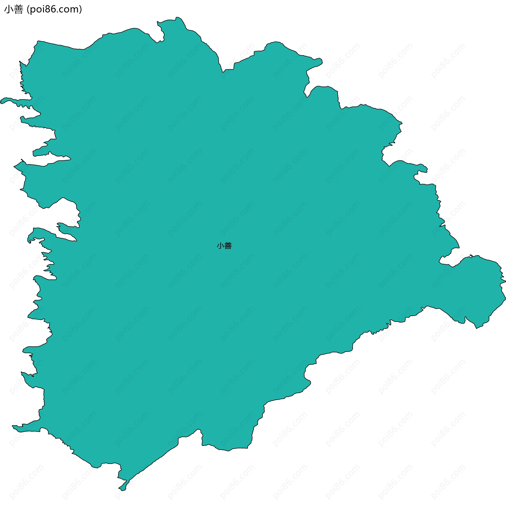 小善边界地图