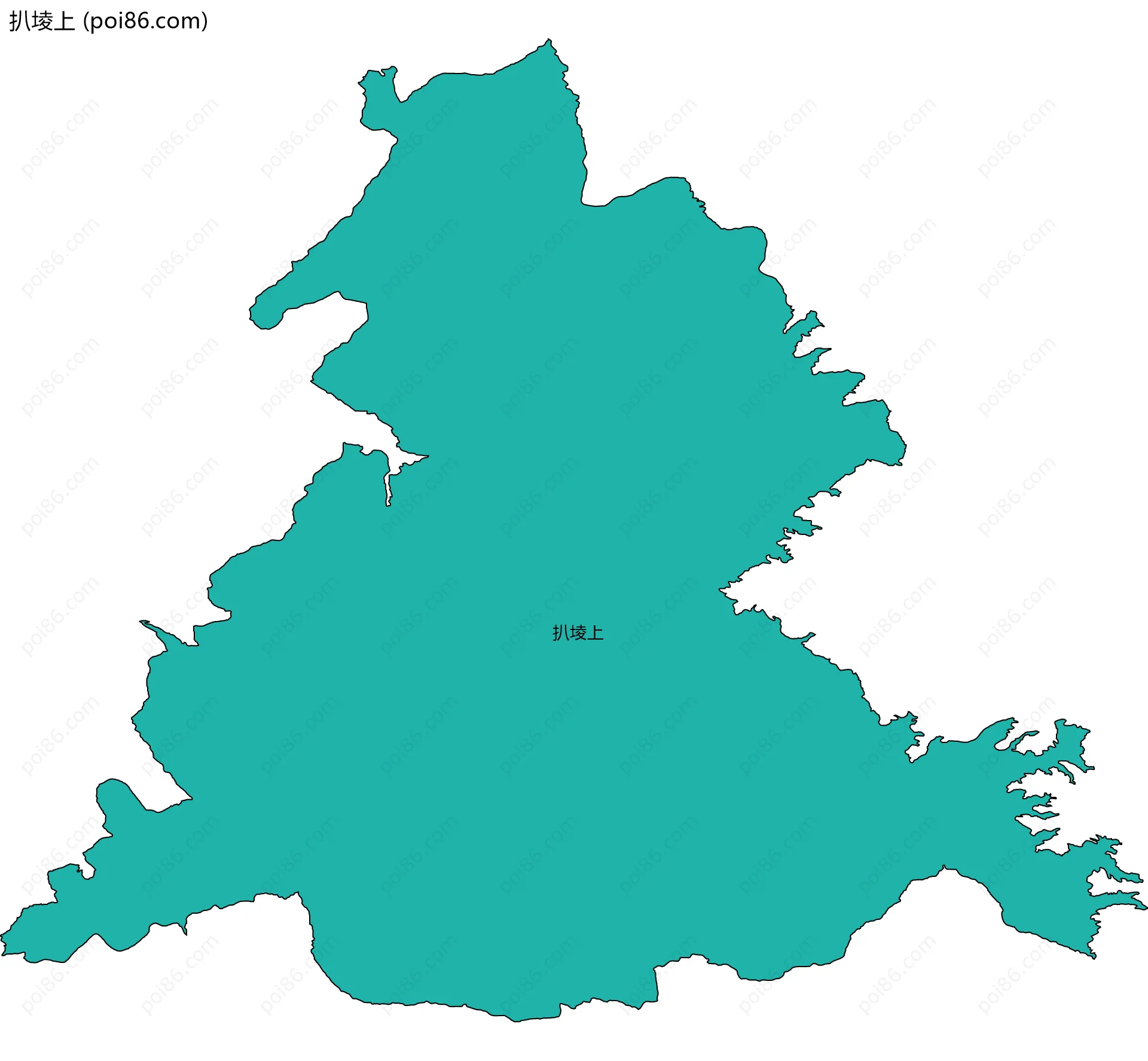 扒堎上边界地图