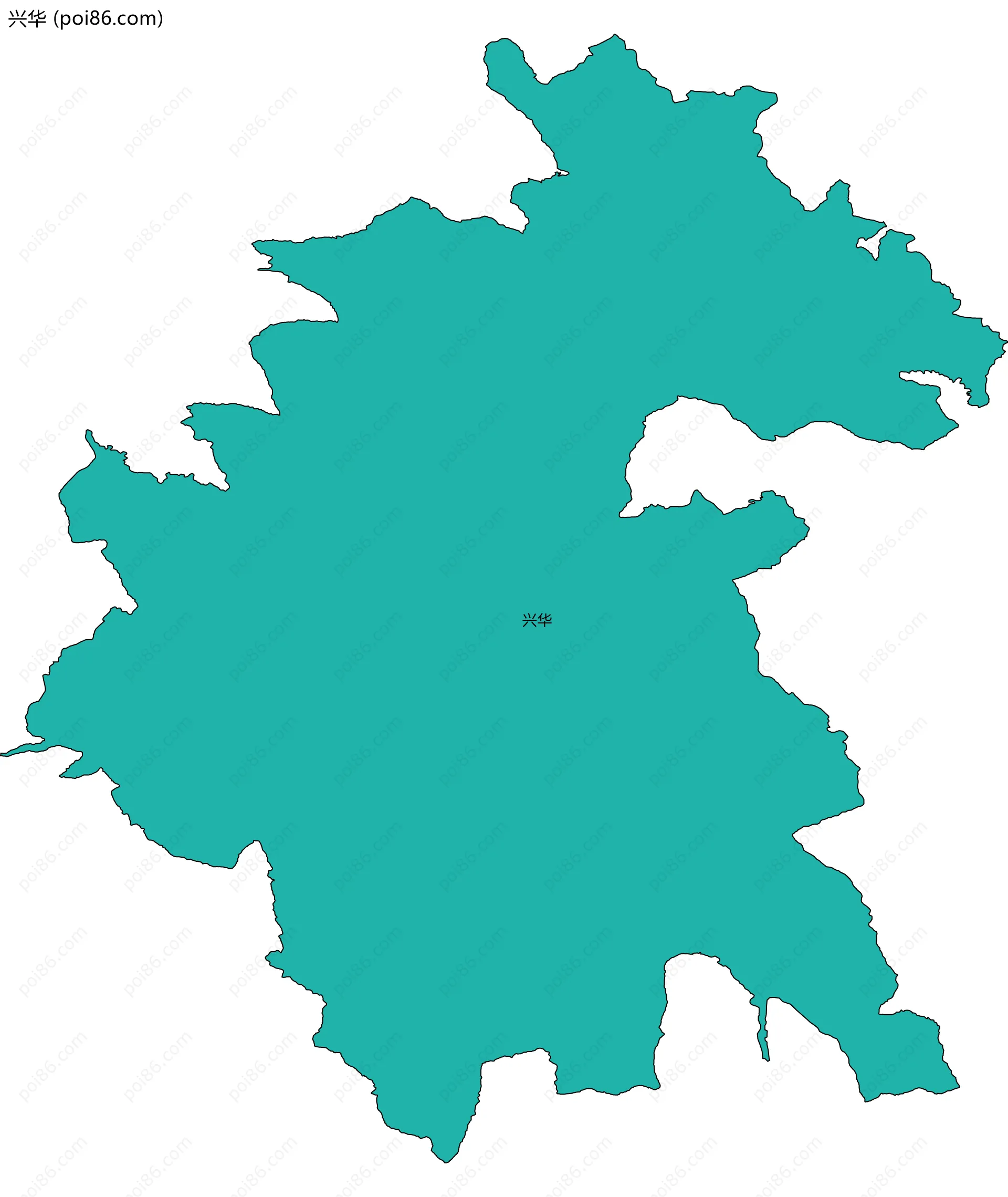 兴华边界地图