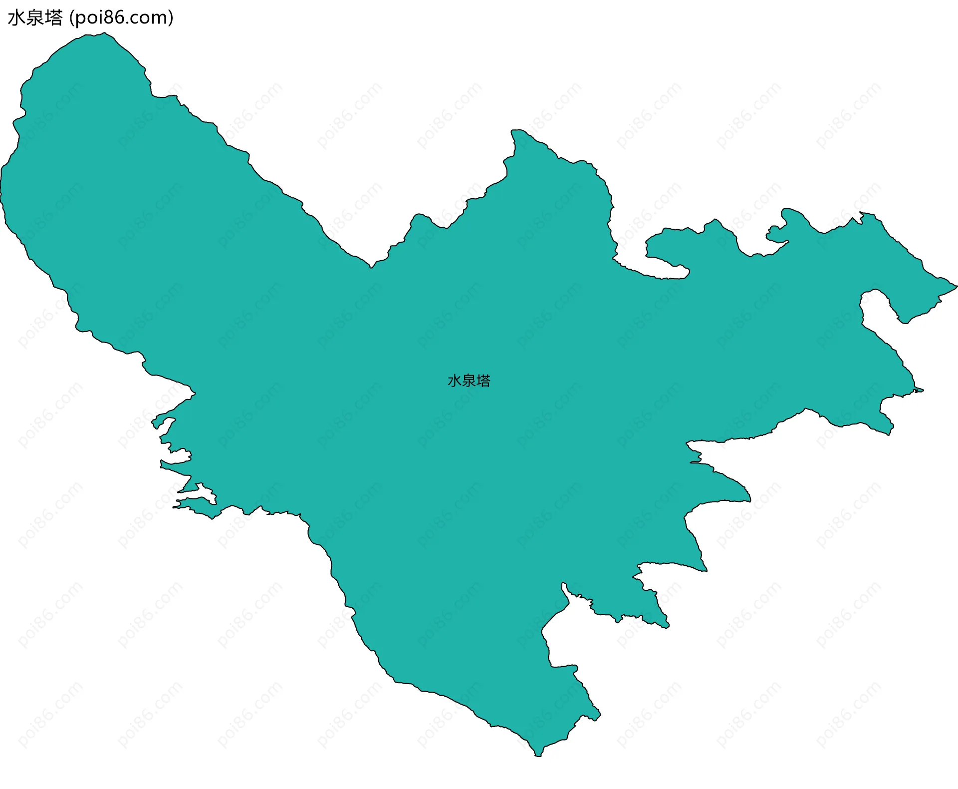 水泉塔边界地图