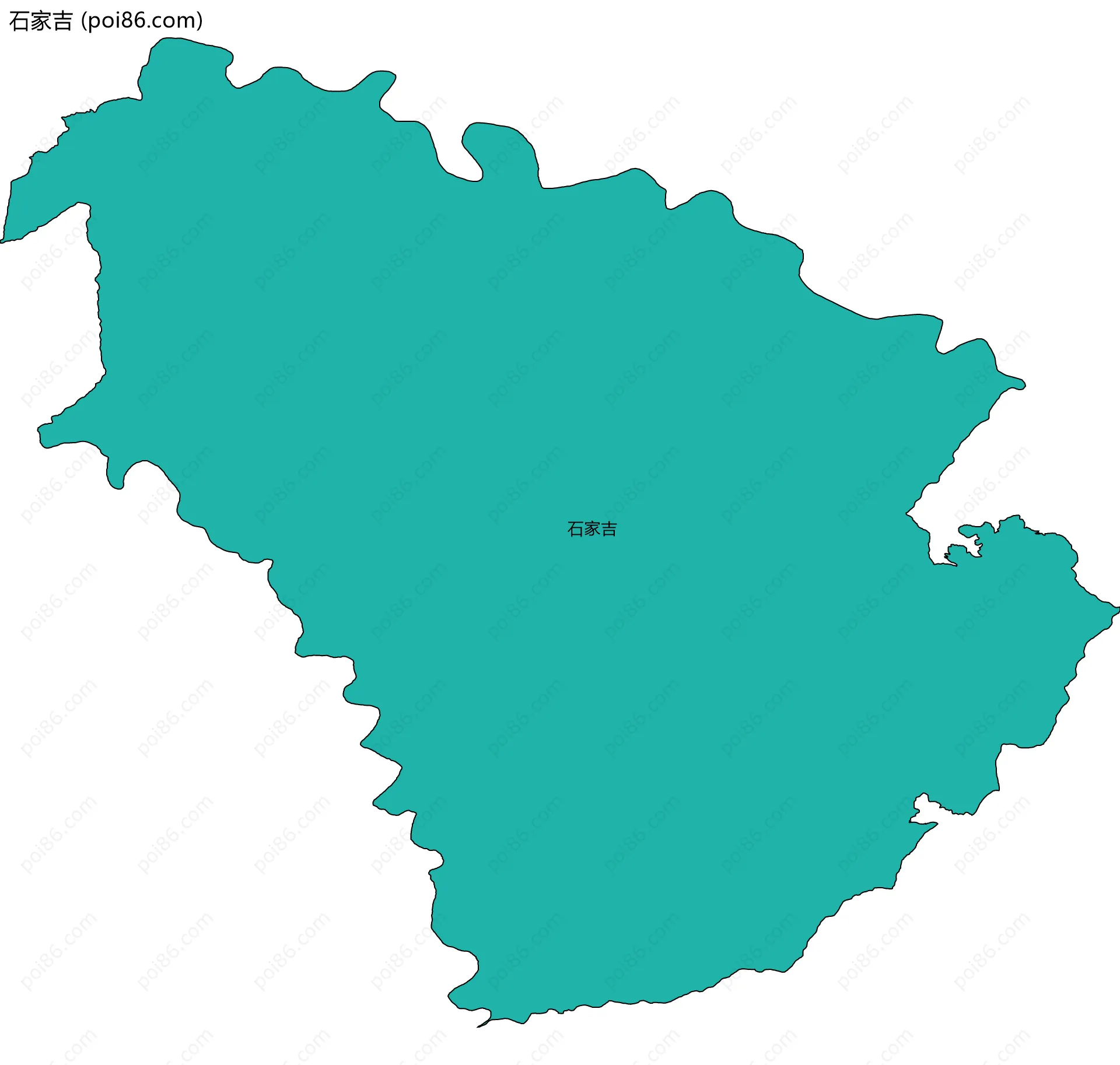 石家吉边界地图
