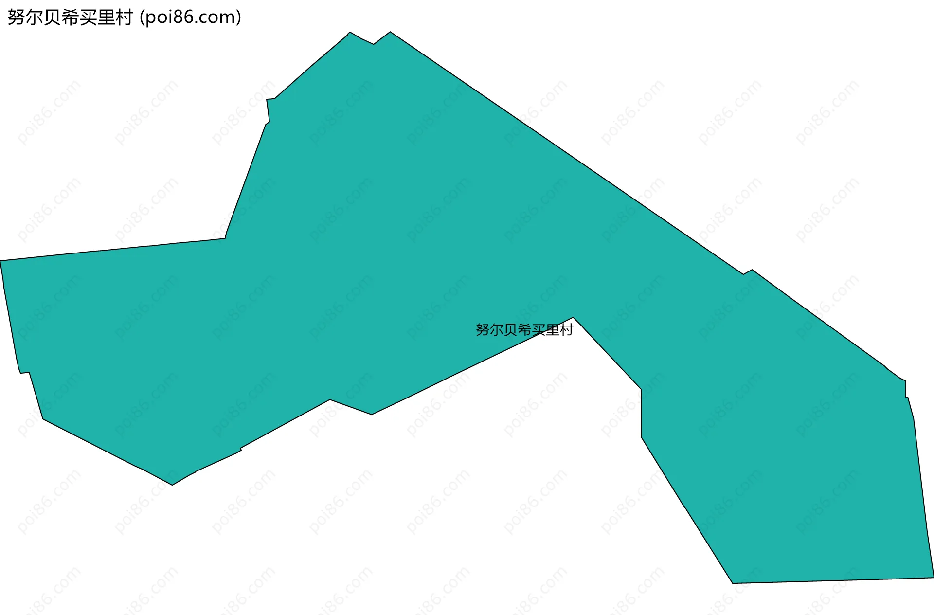 努尔贝希买里村边界地图