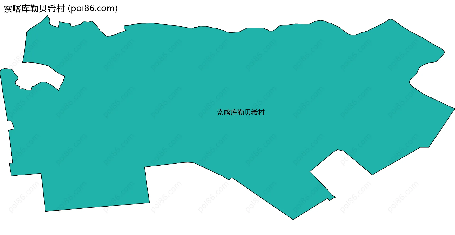 索喀库勒贝希村边界地图