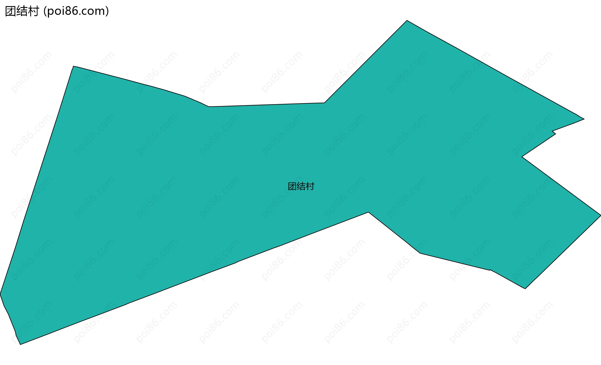 团结村边界地图