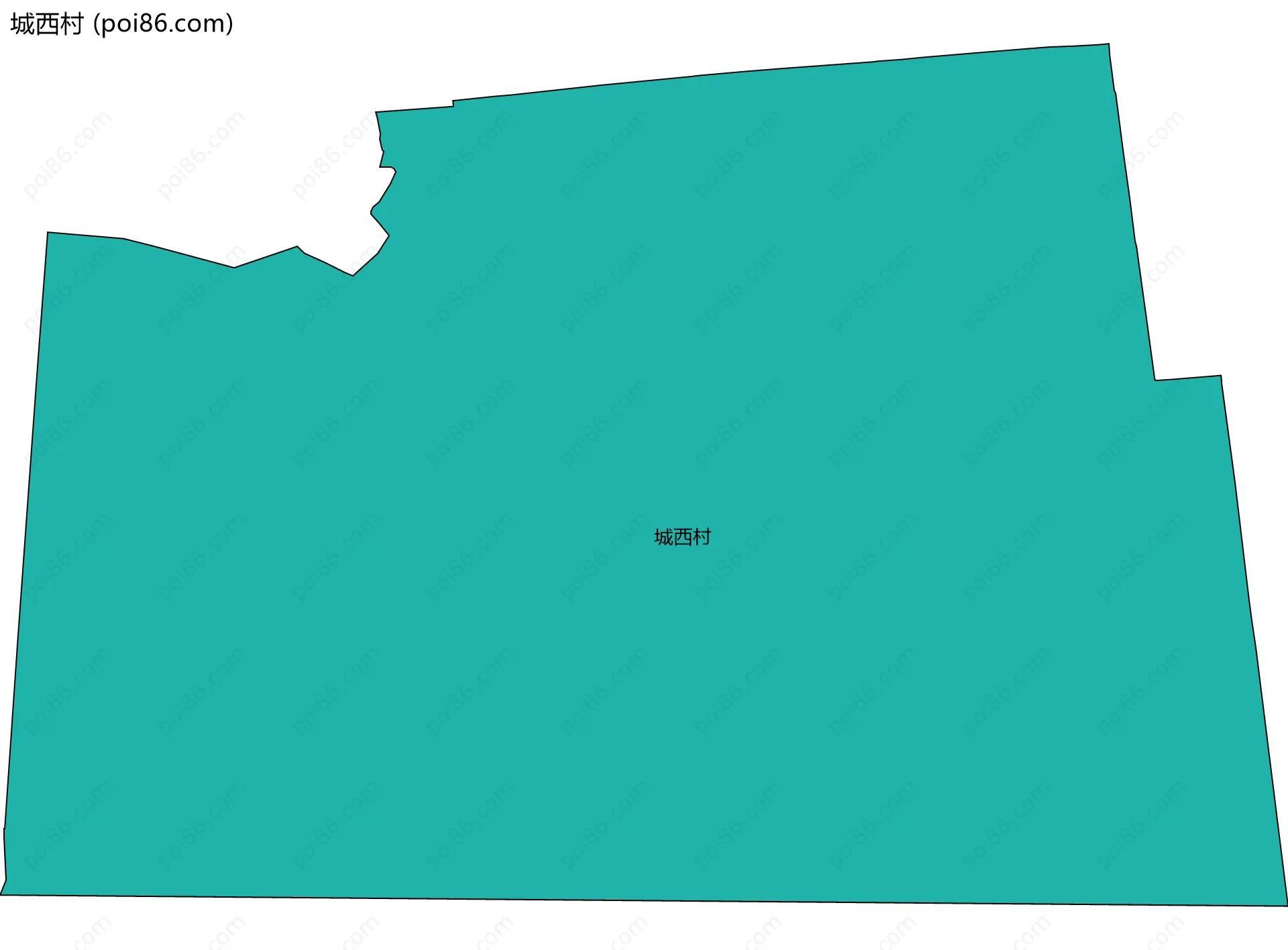 城西村边界地图
