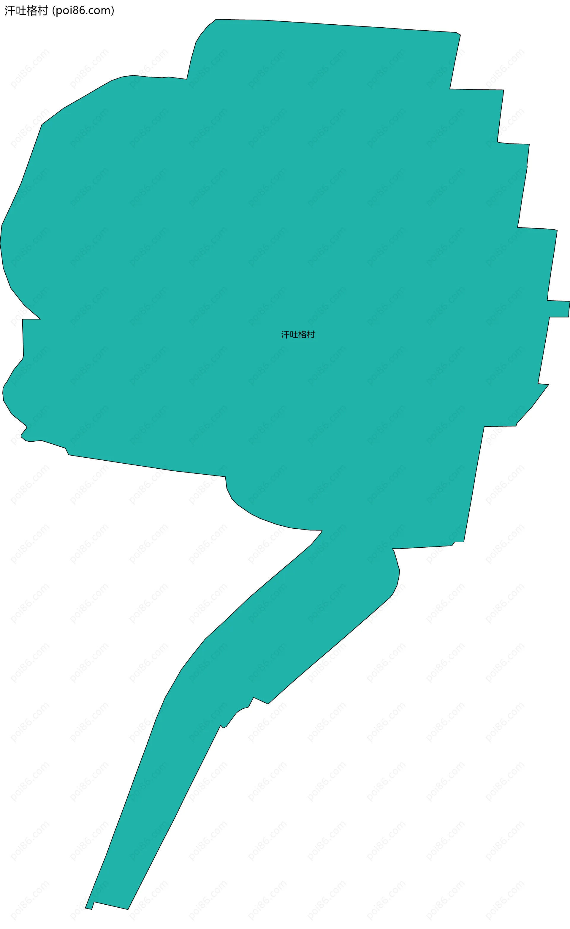 汗吐格村边界地图