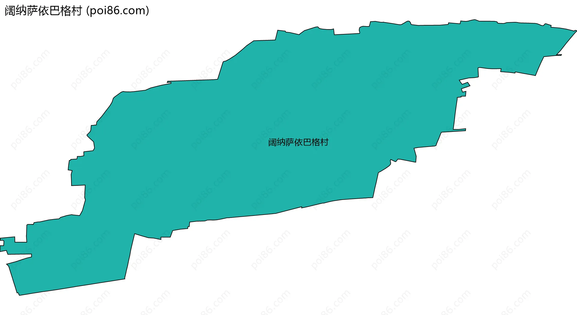 阔纳萨依巴格村边界地图