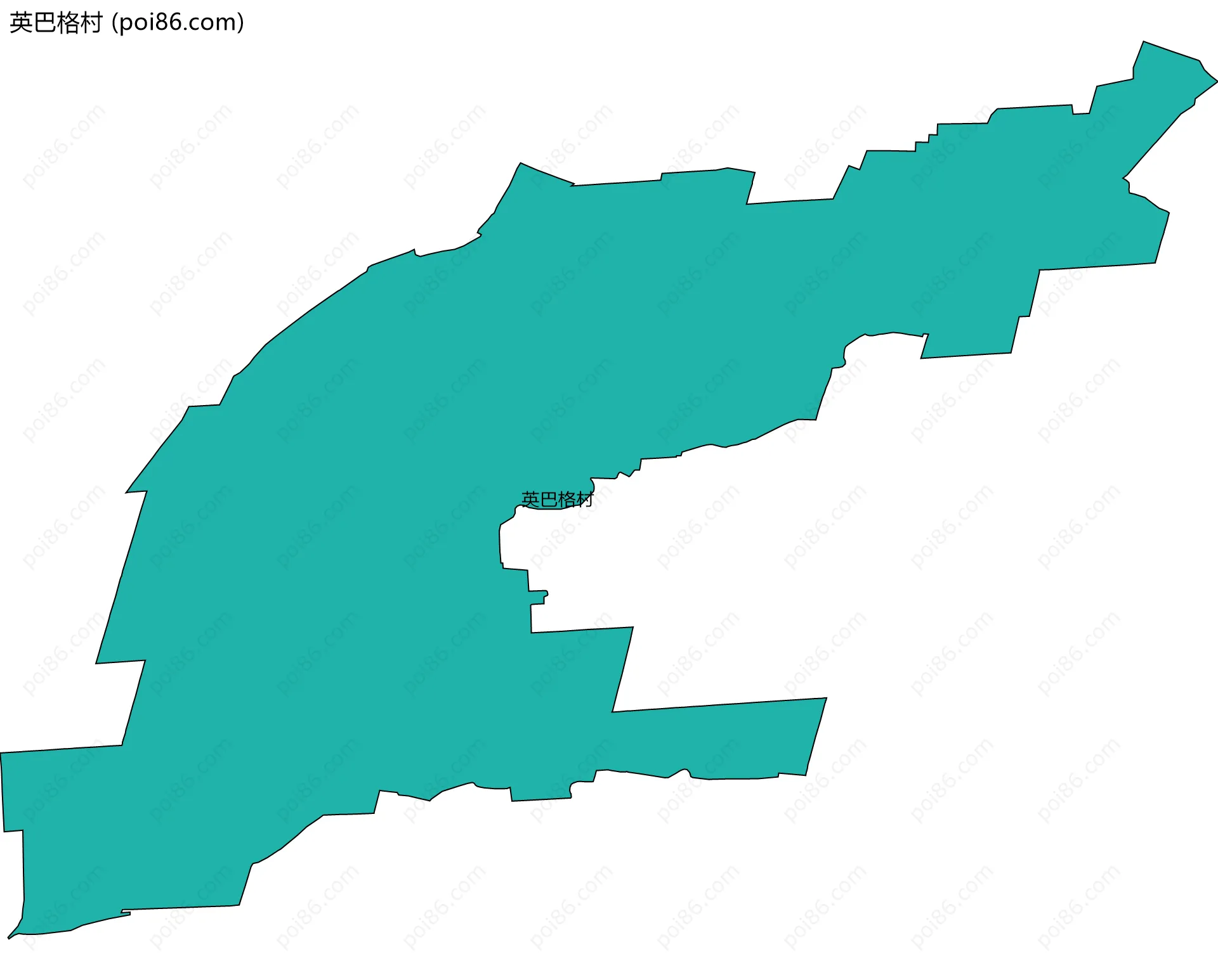 英巴格村边界地图
