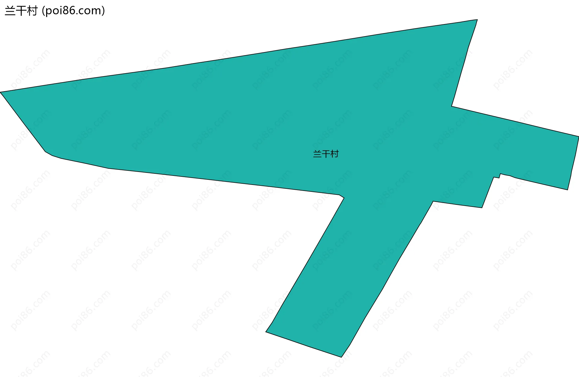 兰干村边界地图