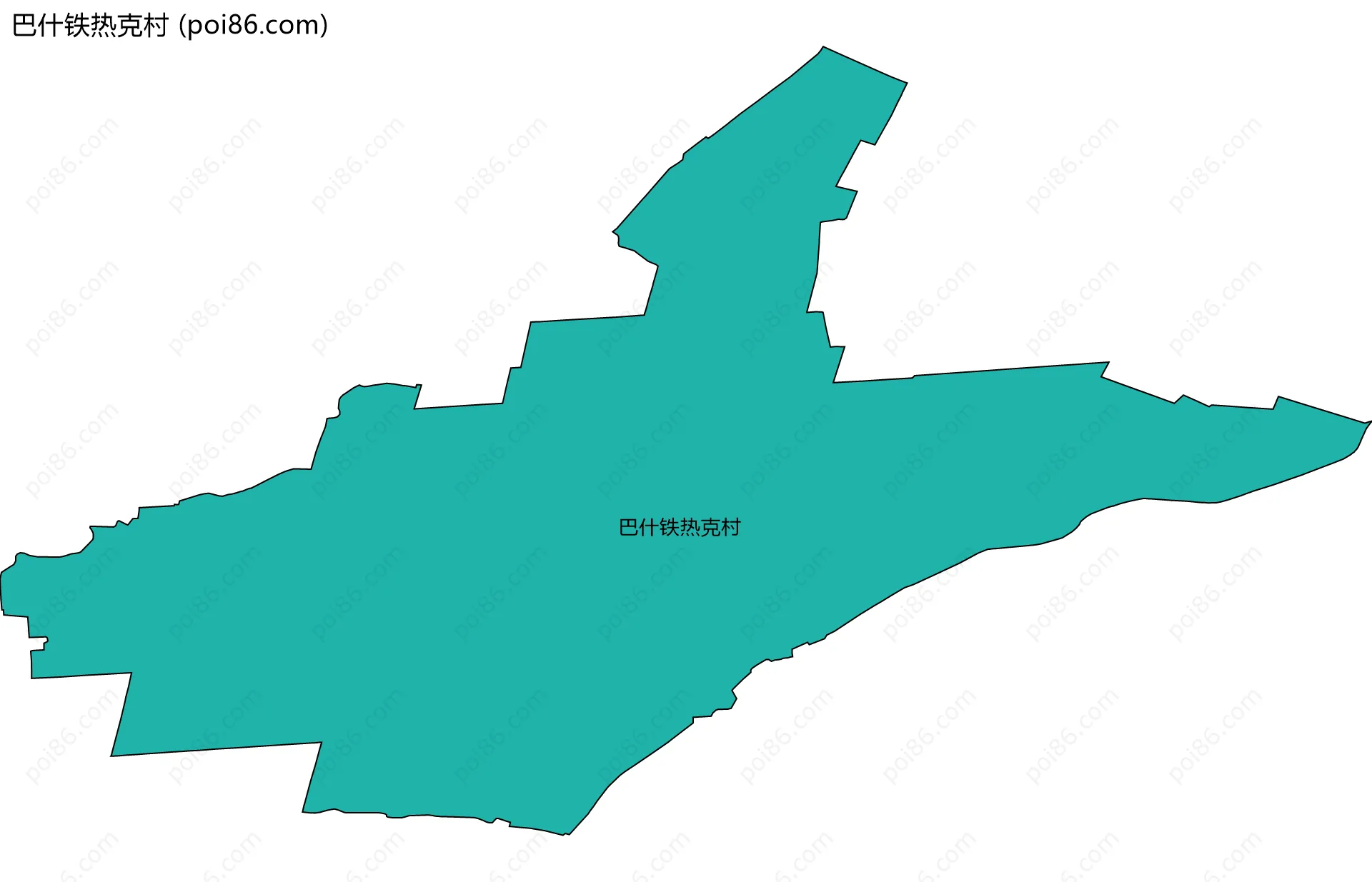 巴什铁热克村边界地图