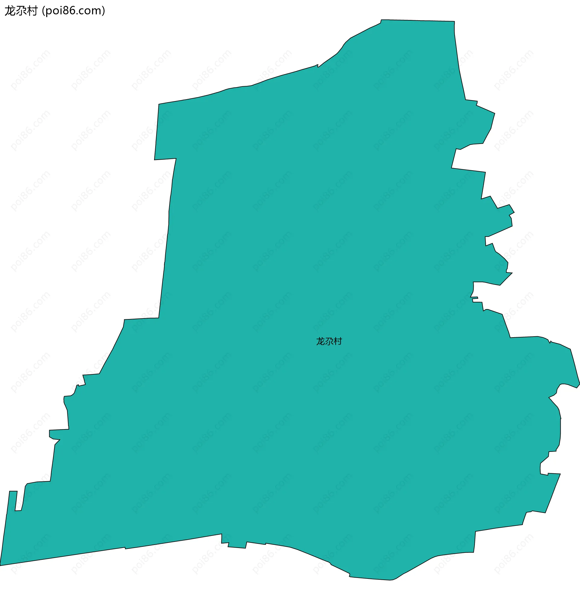 龙尕村边界地图