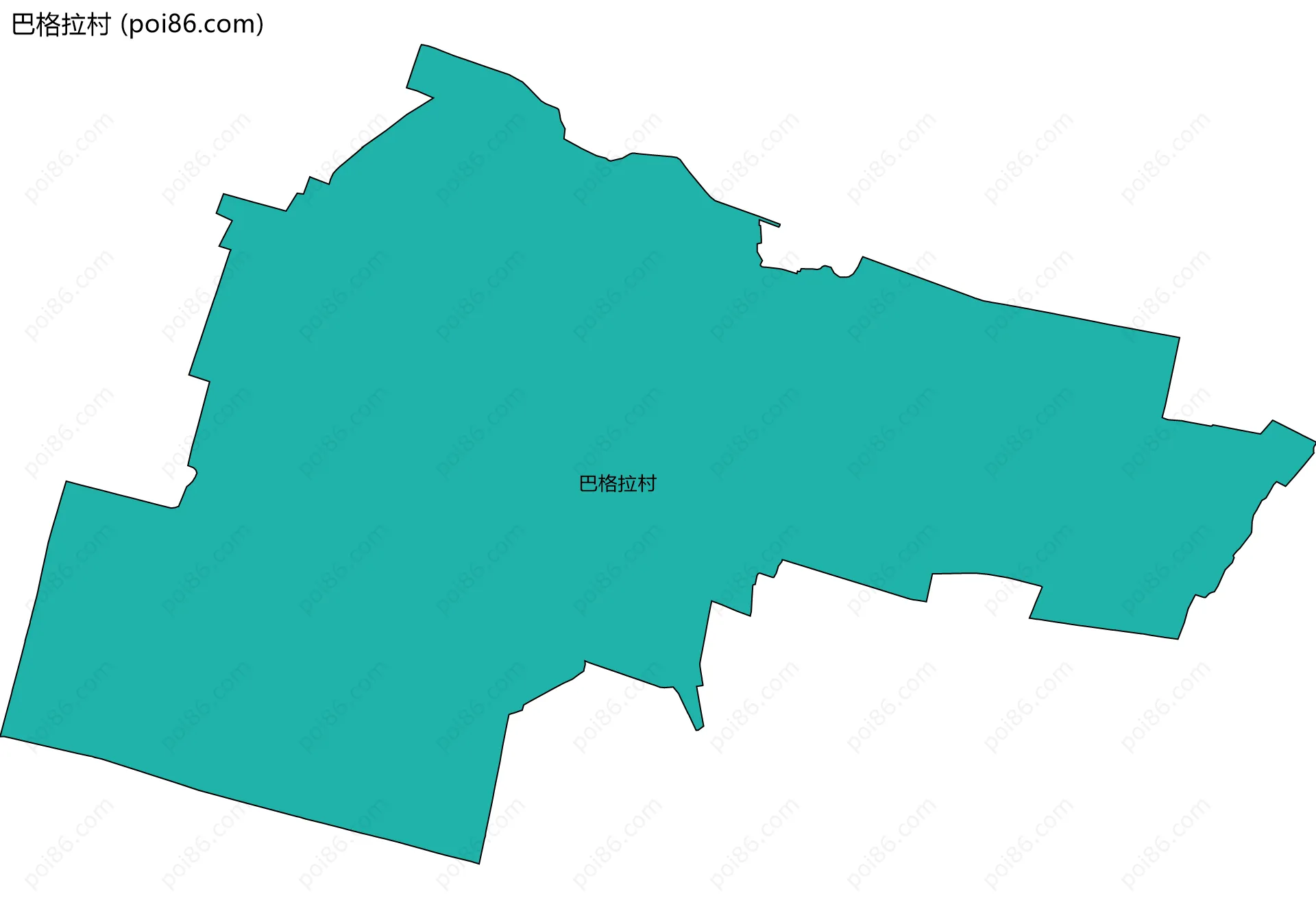 巴格拉村边界地图